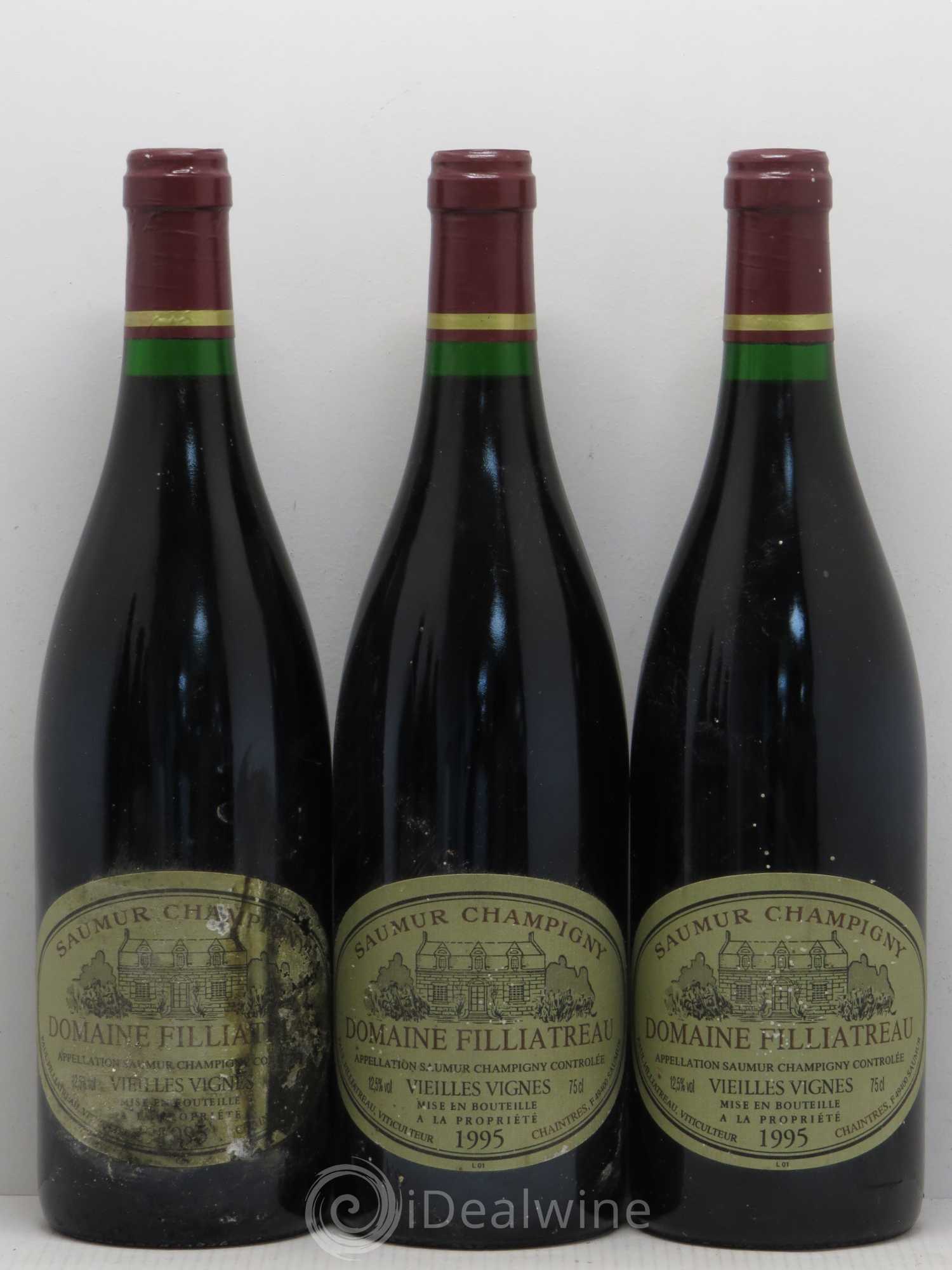 Saumur-Champigny Vieilles Vignes Domaine Filliatreau 1995 - Posten von 6 Flaschen - 1