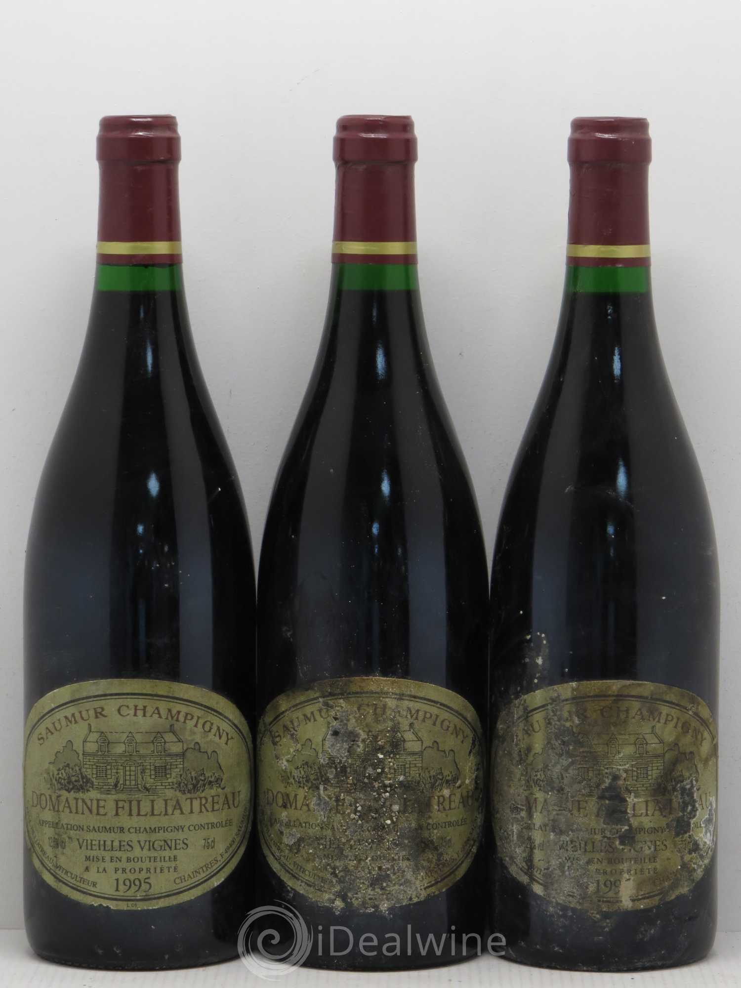 Saumur-Champigny Vieilles Vignes Domaine Filliatreau 1995 - Posten von 6 Flaschen - 2