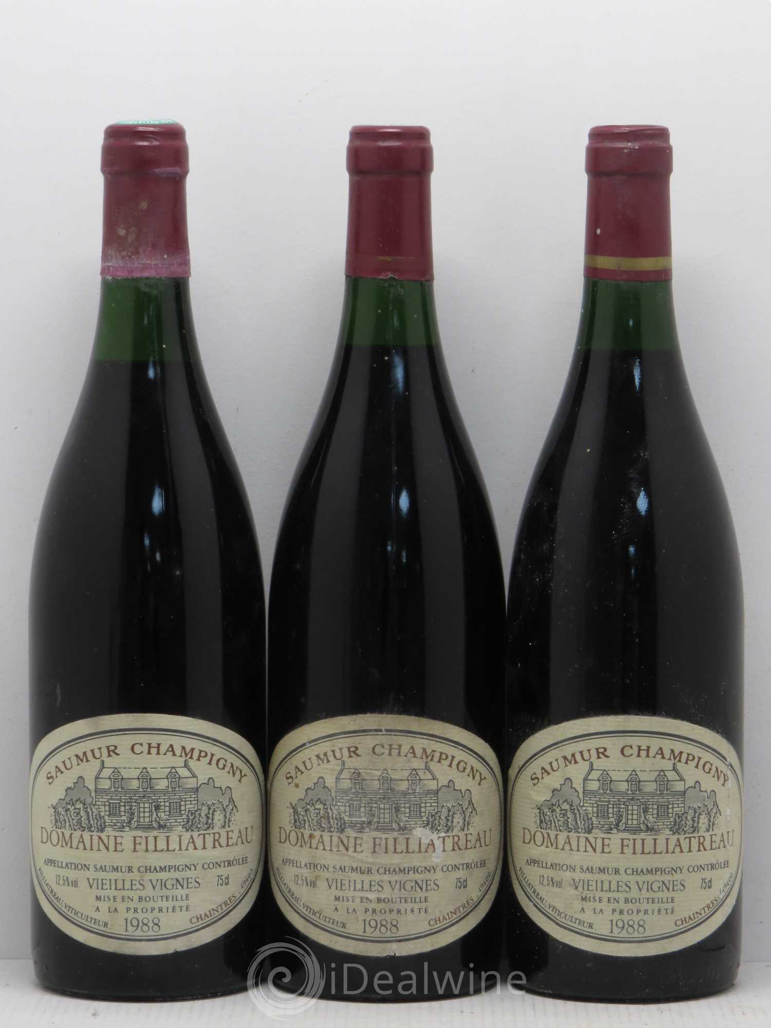 Saumur-Champigny Vieilles Vignes Domaine Filliatreau 1988 - Posten von 6 Flaschen - 2