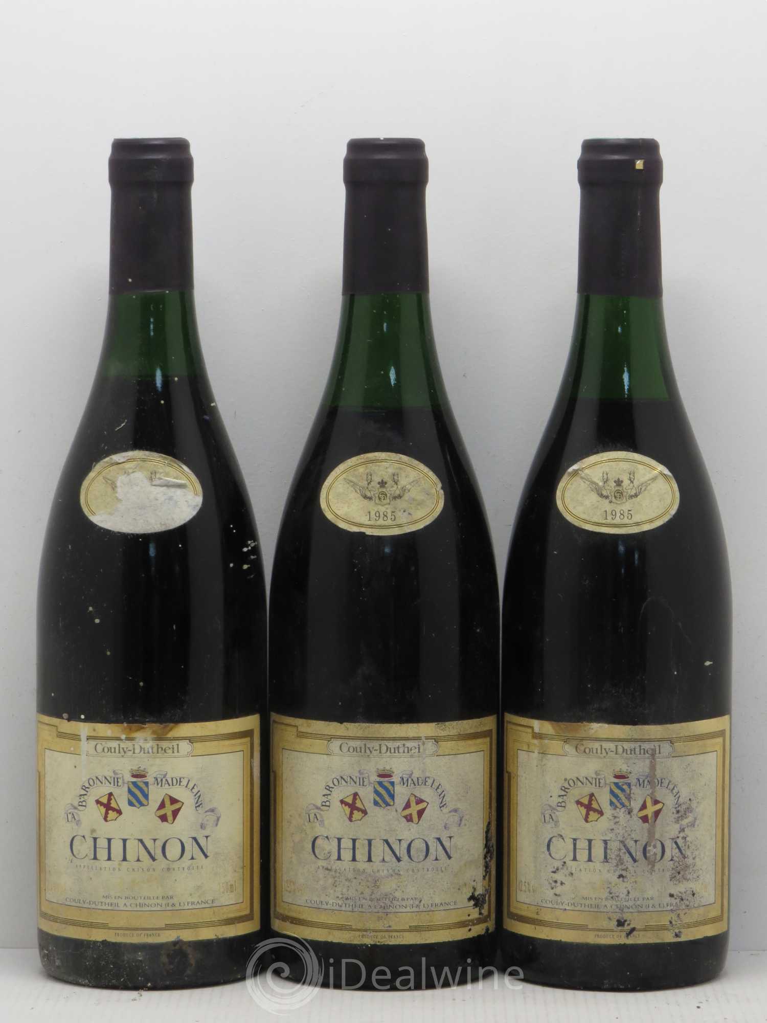 Chinon Baronnie Madeleine Couly (sans prix de réserve) 1985 - Posten von 3 Flaschen - 0