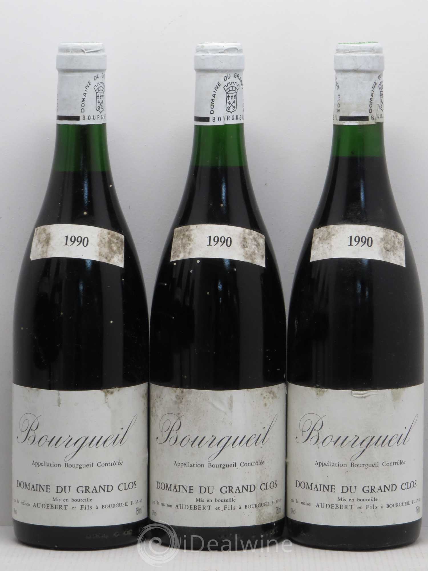 Bourgueil Domaine du Grand Clos Audebert 1990 - Posten von 6 Flaschen - 1