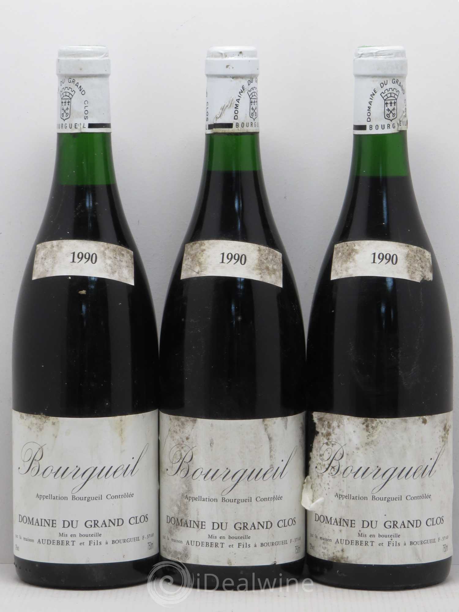 Bourgueil Domaine du Grand Clos Audebert 1990 - Posten von 6 Flaschen - 2