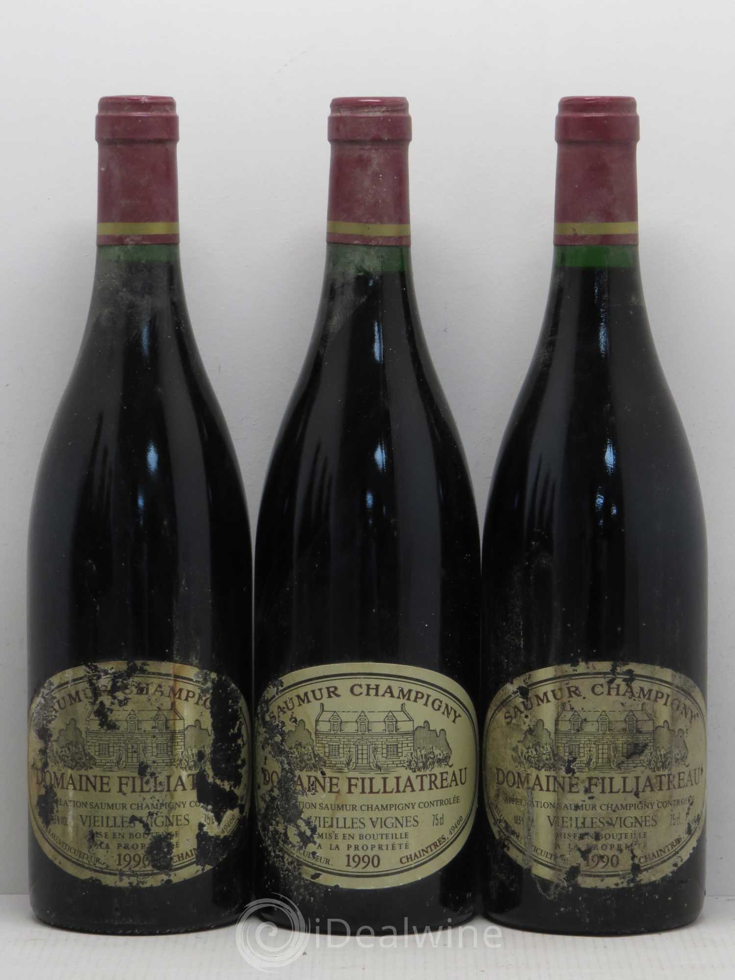 Saumur-Champigny Vieilles Vignes Domaine Filliatreau (sans prix de réserve) 1990 - Lot de 6 bouteilles - 2