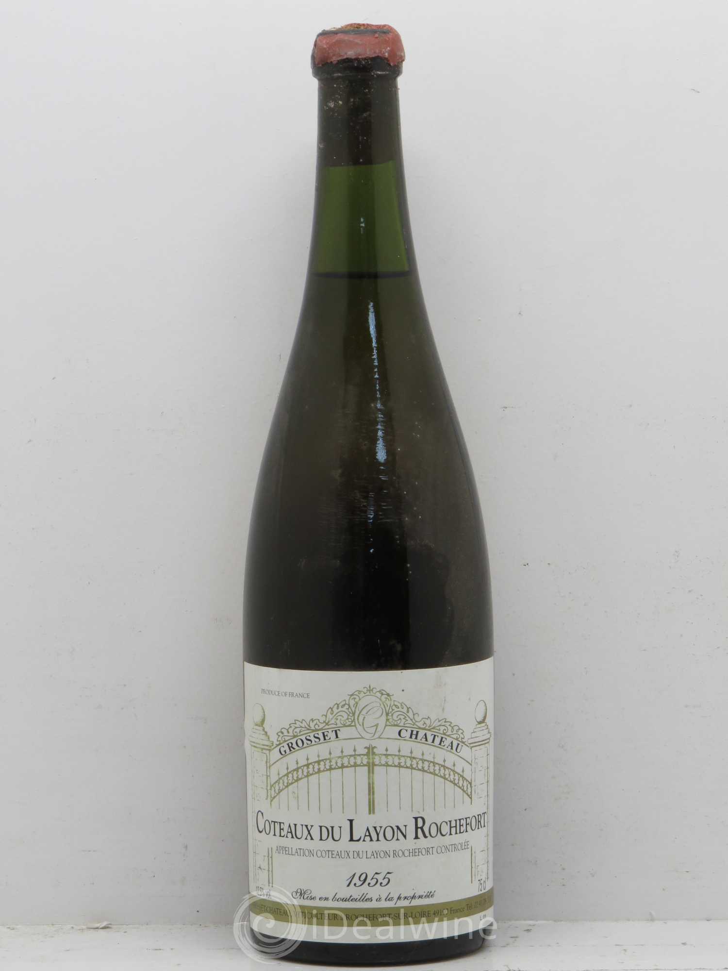 Coteaux du Layon Rochefort Château Grosset 1955 - Posten von 1 Flasche - 0