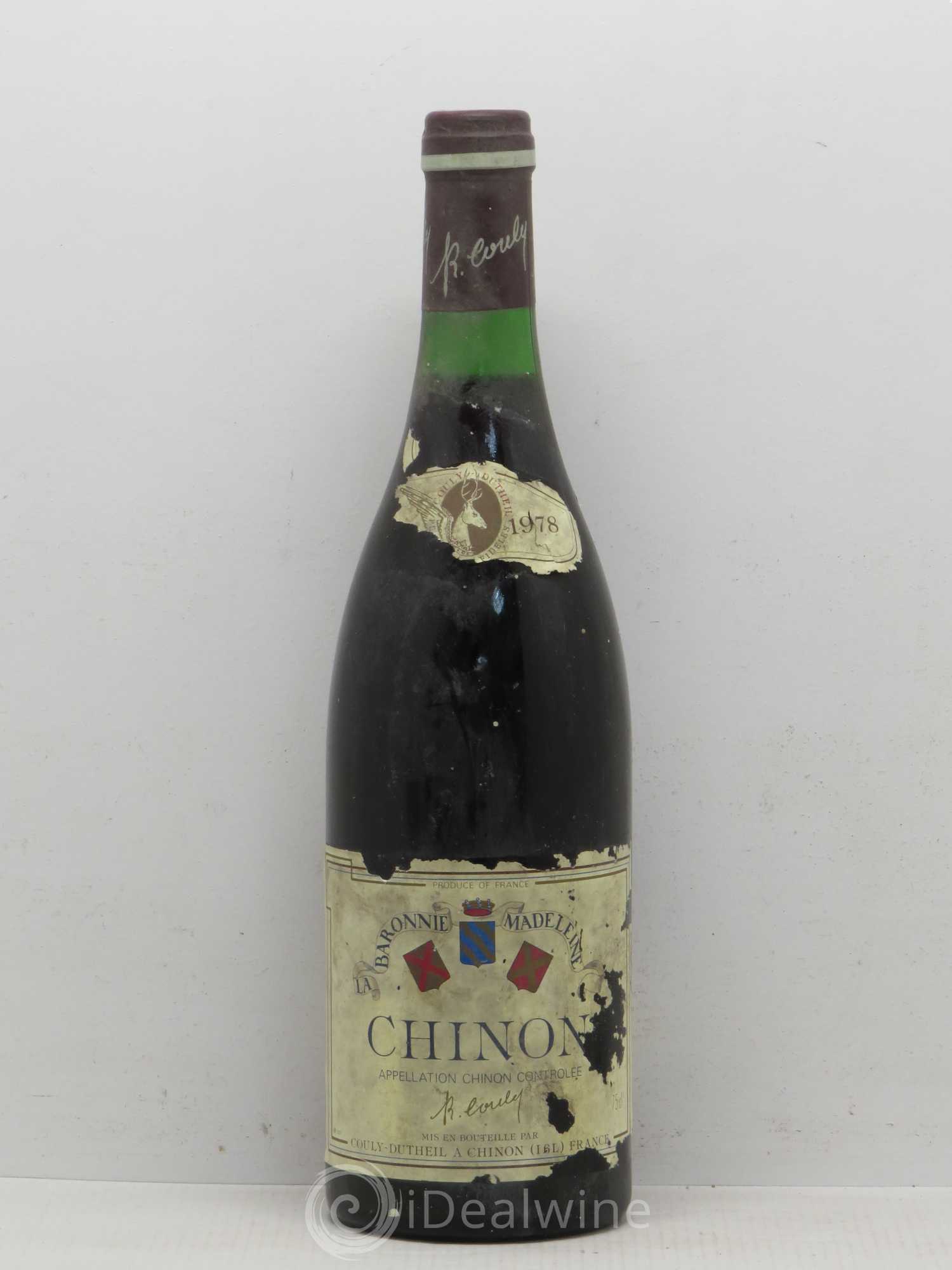 Chinon Baronnie Madeleine Couly 1978 - Posten von 1 Flasche - 0