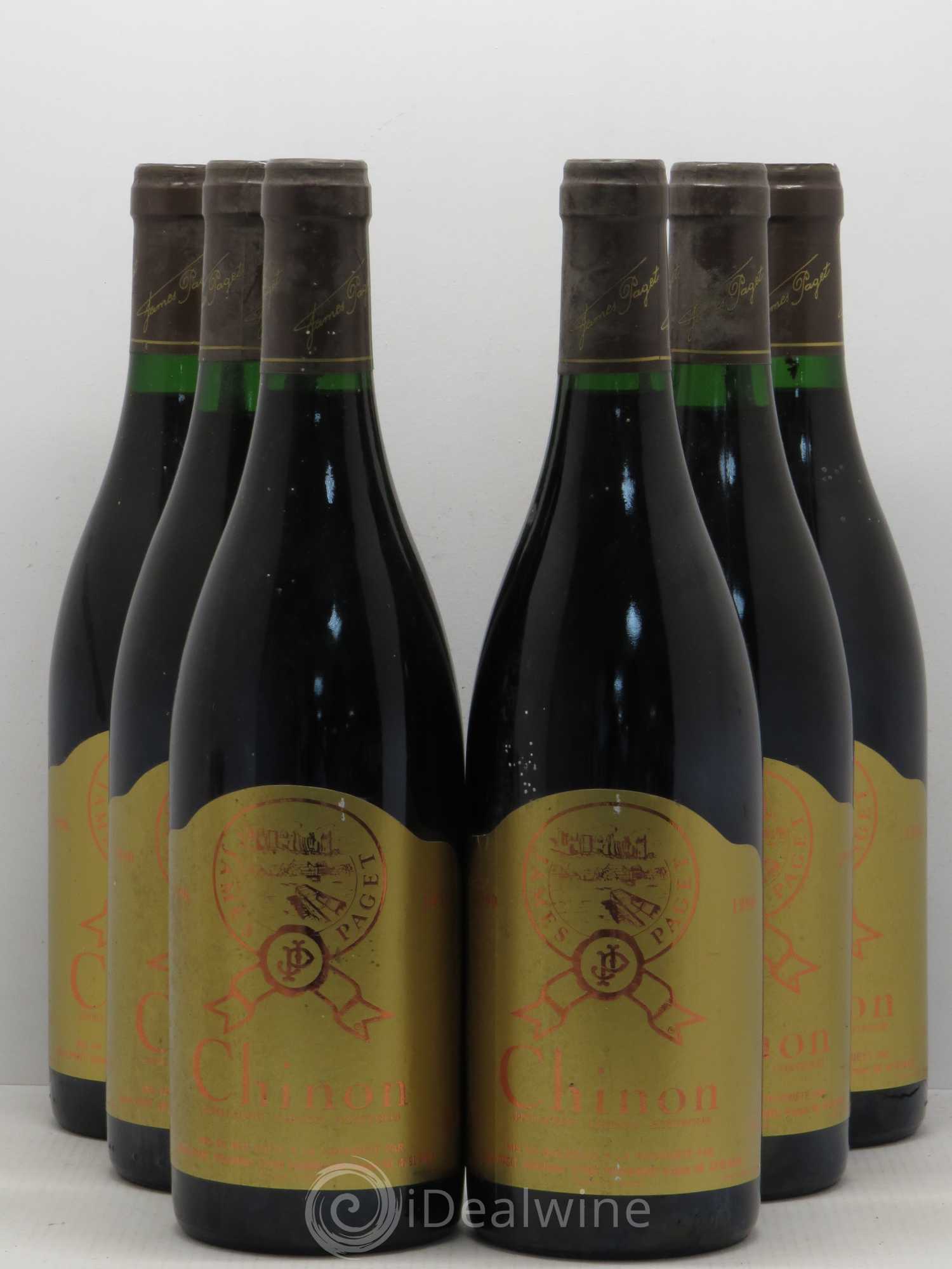 Chinon James Paget 1990 - Posten von 6 Flaschen - 0
