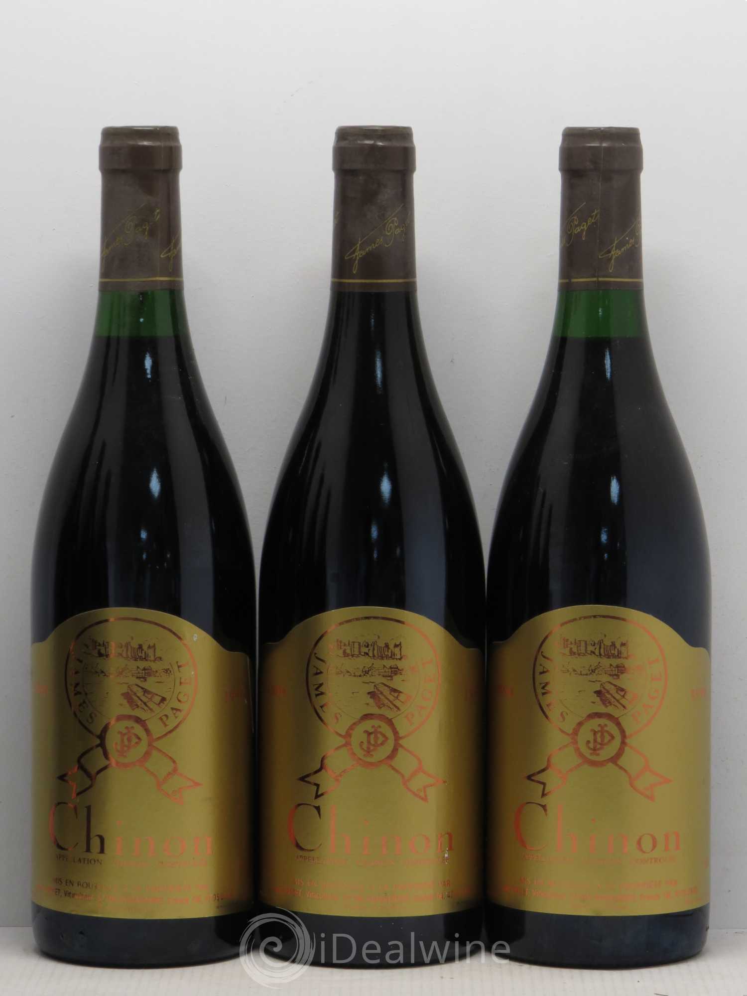 Chinon James Paget 1990 - Lot de 6 bouteilles - 1