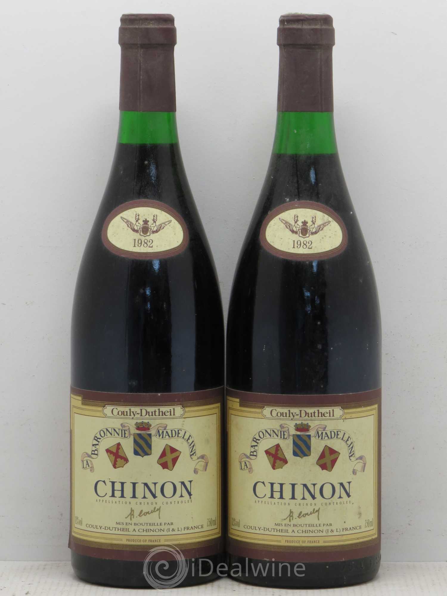 Chinon Baronnie Madeleine - Couly Dutheil 1982 - Posten von 2 Flaschen - 0