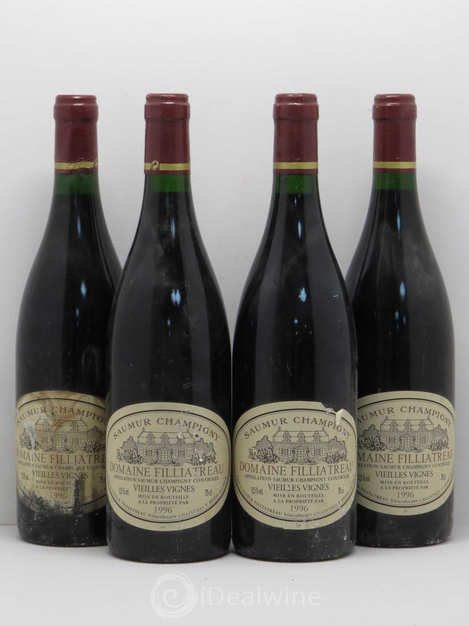 Saumur-Champigny Vieilles vignes - Domaine Filliatreau 1996 - Posten von 4 Flaschen - 0