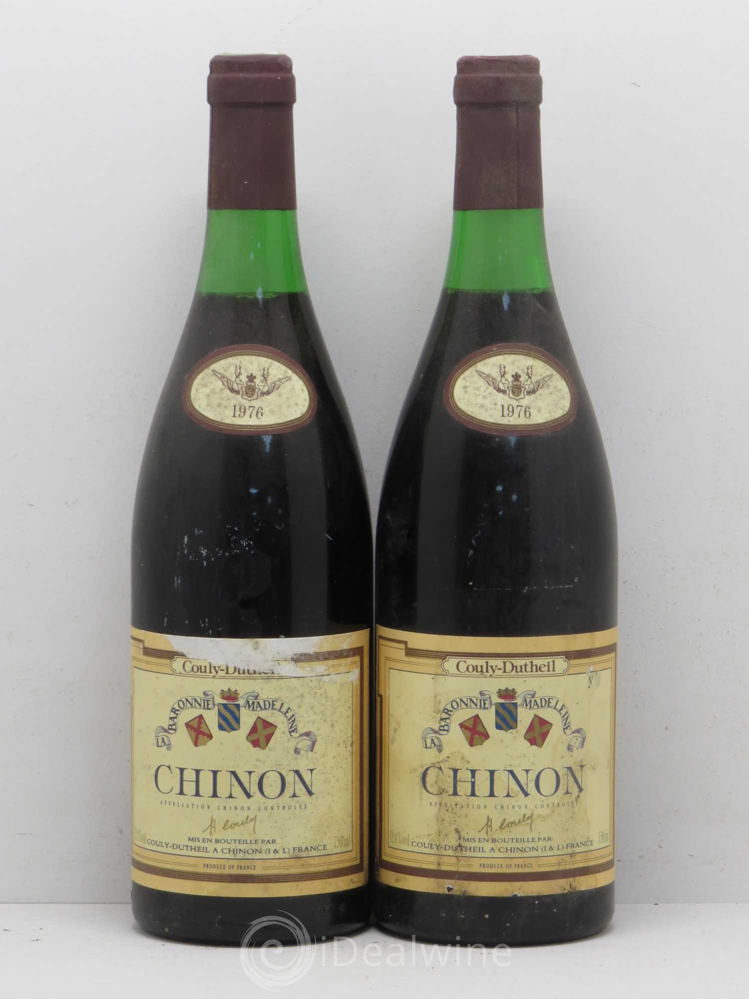 Chinon Baronnie Madeleine - Couly 1976 - Posten von 2 Flaschen - 0