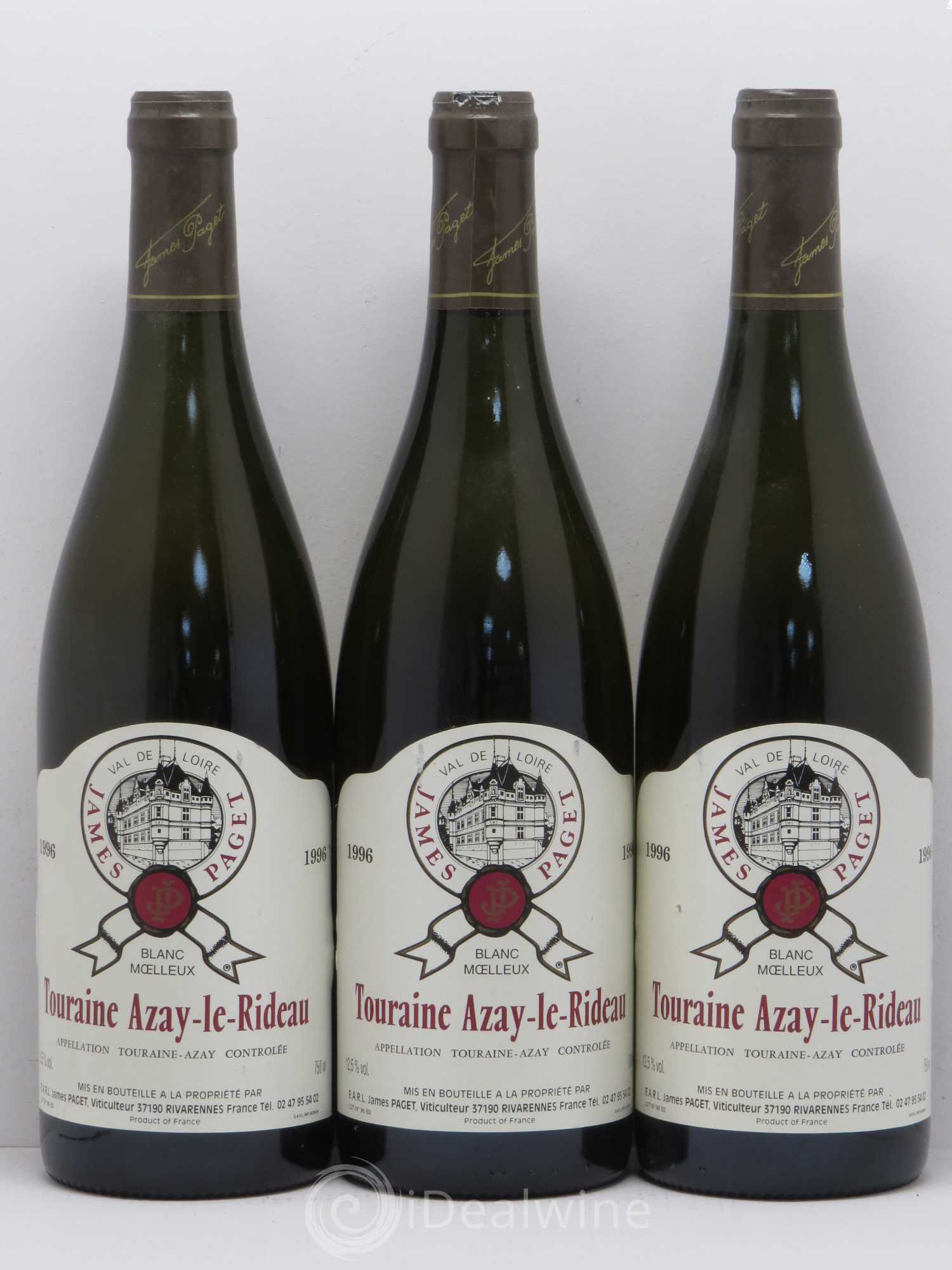 Val de Loire Touraine Azay-Le-Rideau J. Paget Moelleux (sans prix de réserve) 1996 - Posten von 6 Flaschen - 2