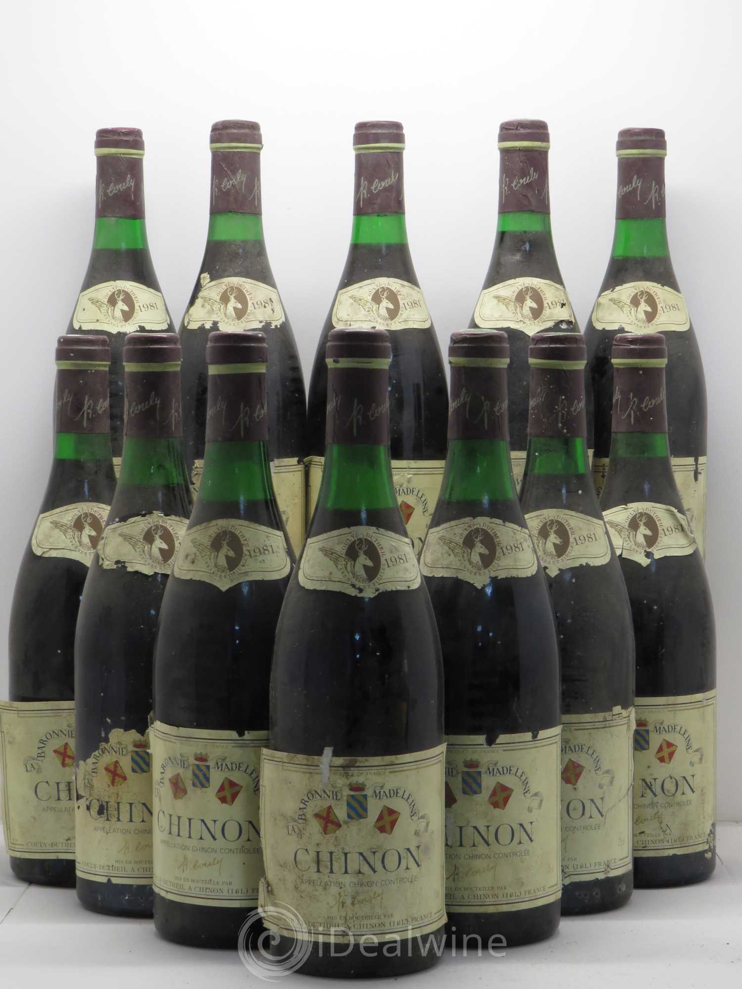 Chinon Baronnie Madeleine - Couly (sans prix de réserve) 1981 - Posten von 12 Flaschen - 0