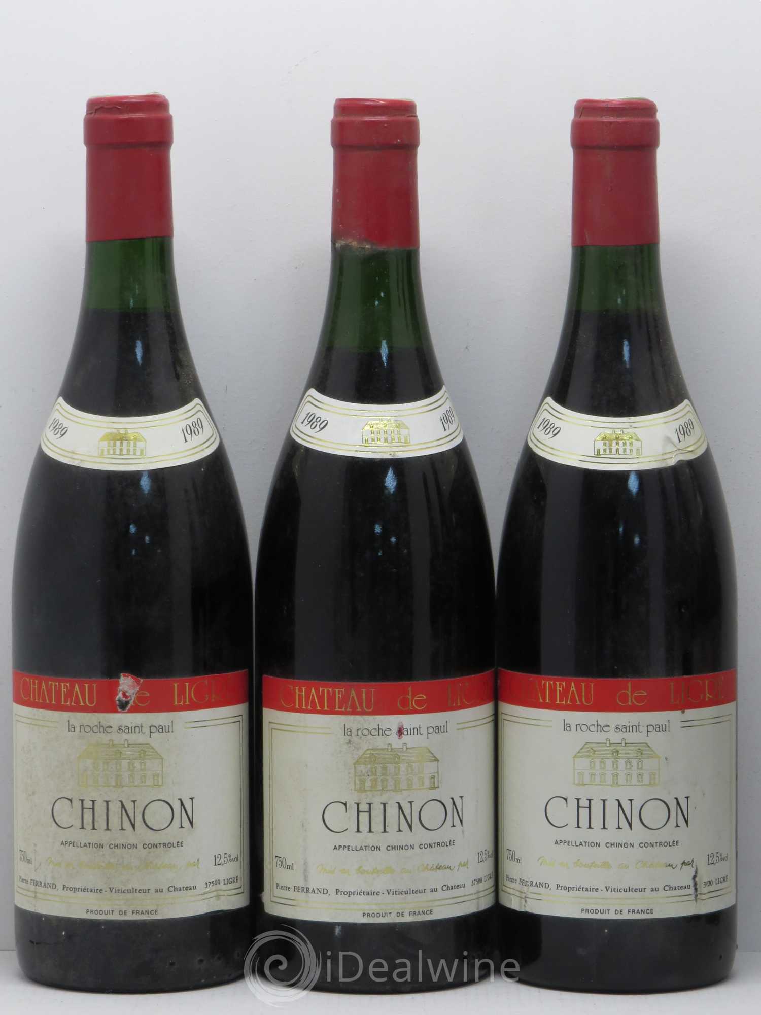 Chinon Château de Ligré - Ferrand 1989 - Posten von 6 Flaschen - 1