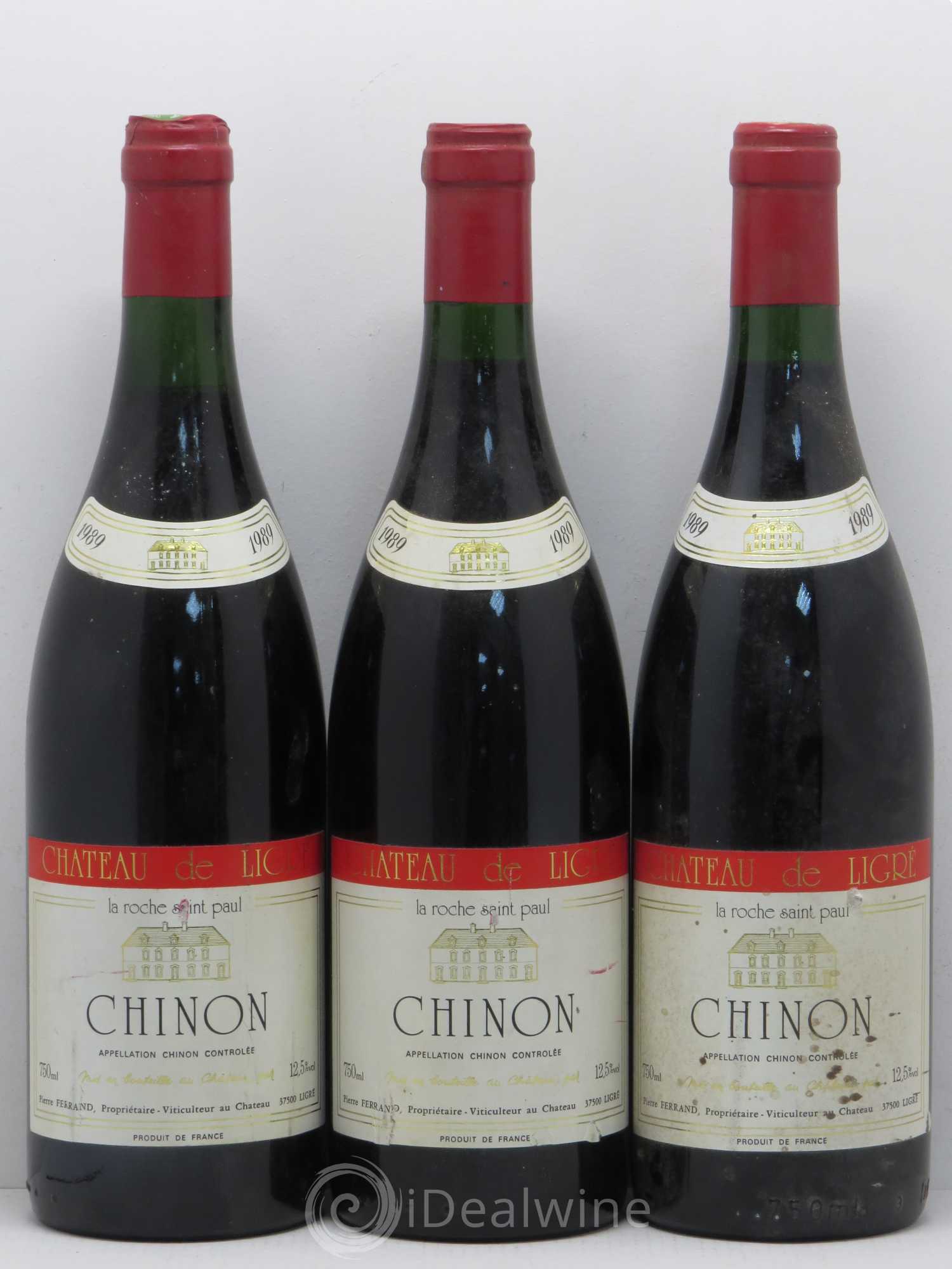 Chinon Château de Ligré - Ferrand 1989 - Posten von 6 Flaschen - 2