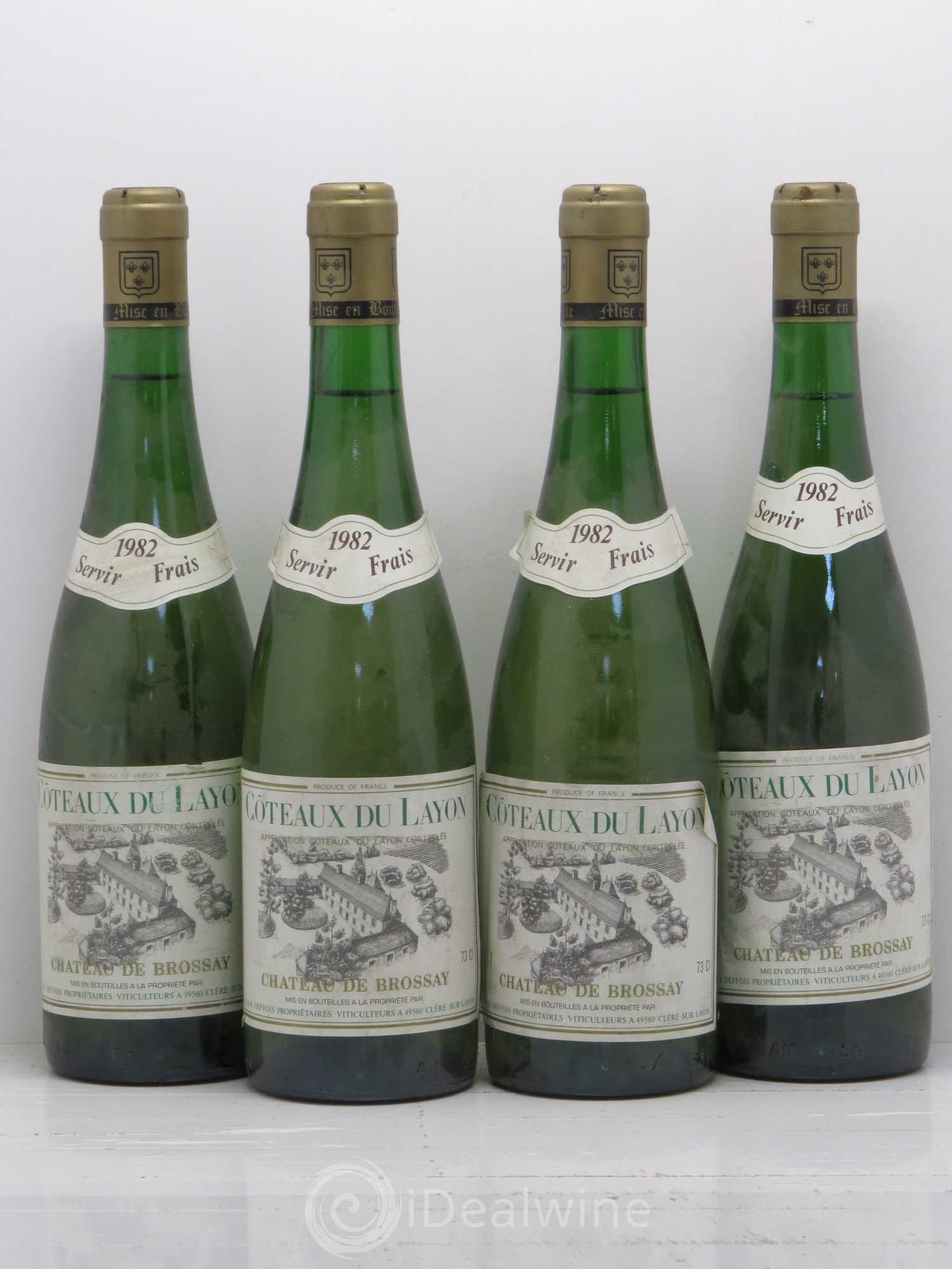 Coteaux du Layon Château De Brossay 1982 - Lotto di 4 bottiglie - 0