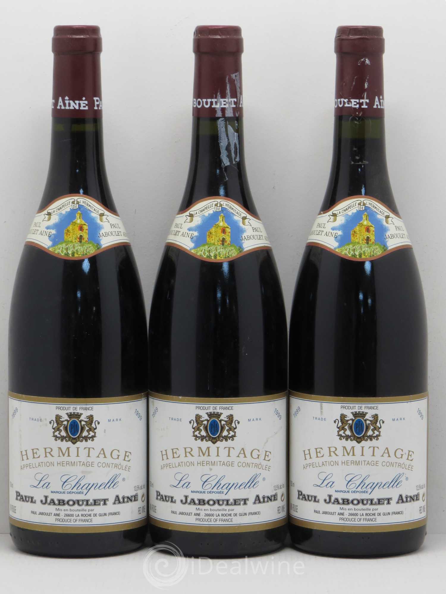 Hermitage La Chapelle Paul Jaboulet Ainé 1999 - Lot de 3 bouteilles - 0