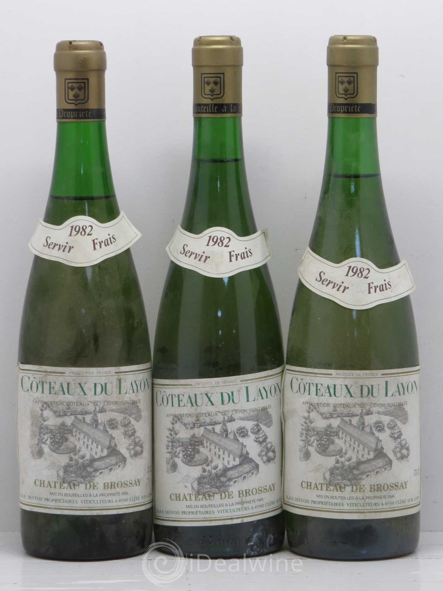 Coteaux du Layon Château De Brossay 1982 - Lotto di 3 bottiglie - 0
