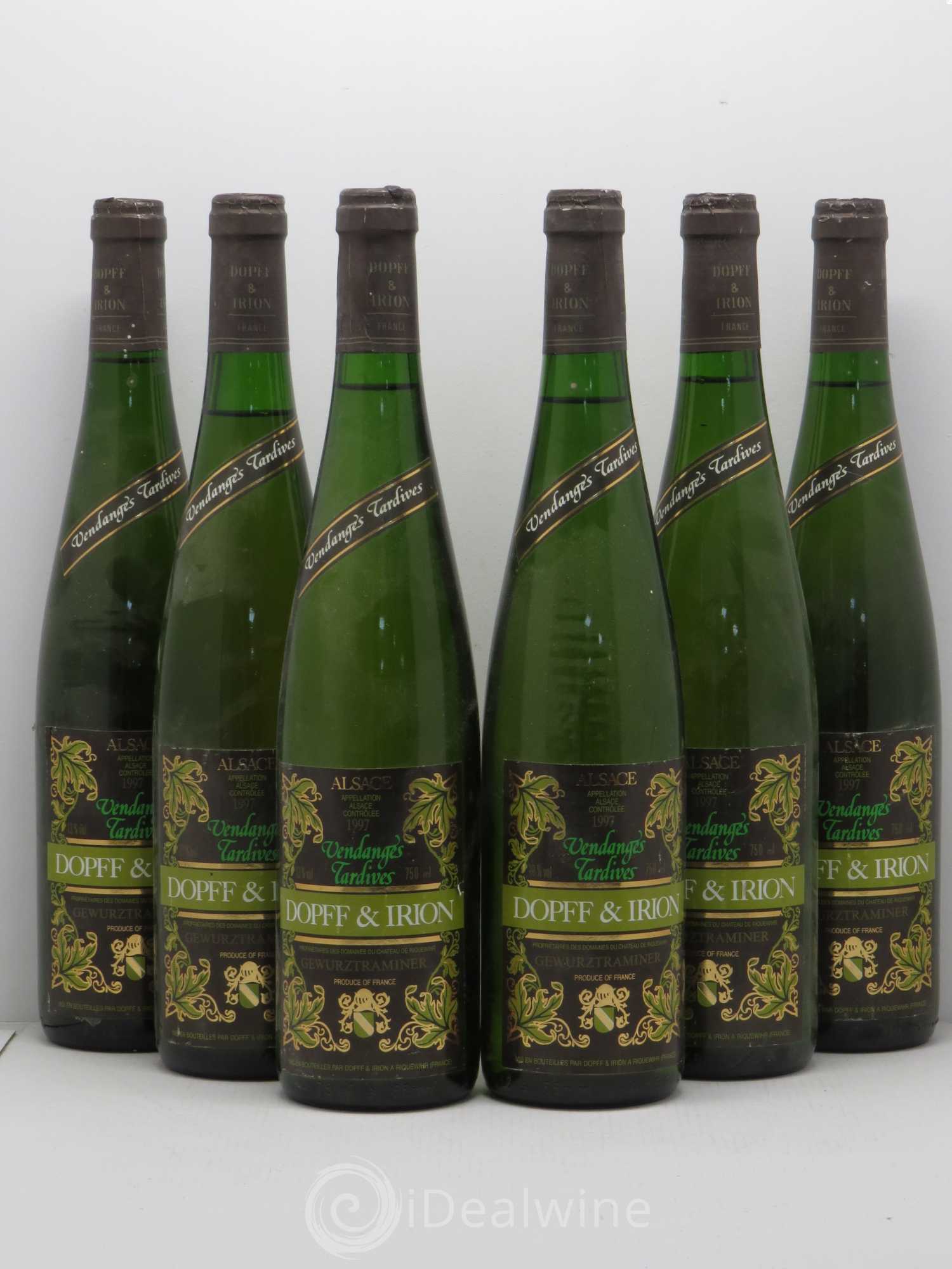 Gewurztraminer Vendanges Tardives Dopff Irion 1997 - Posten von 6 Flaschen - 0