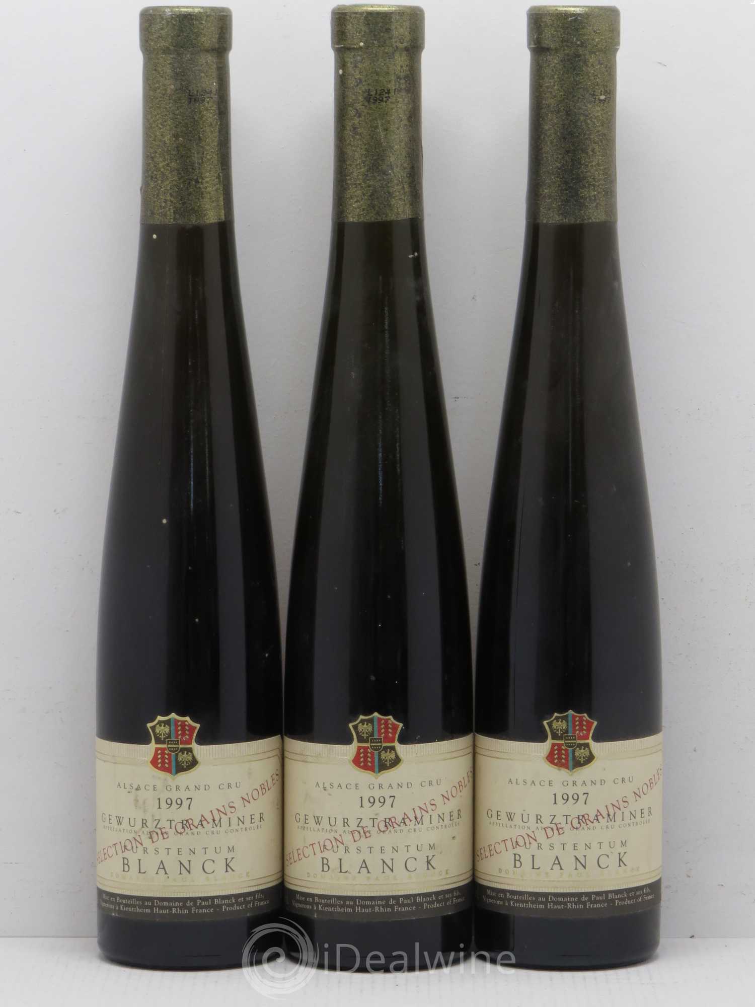 Gewurztraminer Sélection grains nobles Furstentun 1997 - Posten von 3 Demi-Flaschen - 0