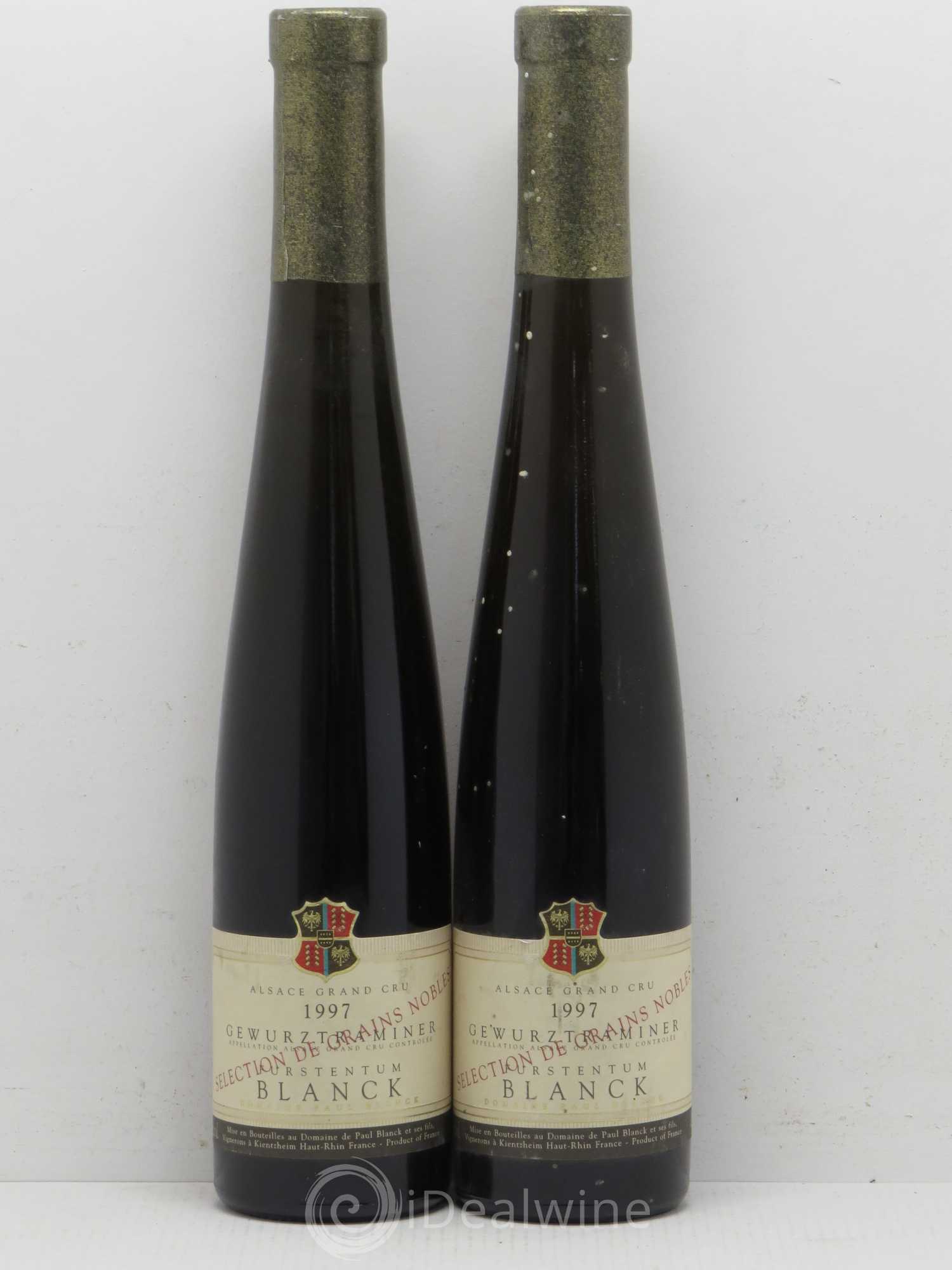Gewurztraminer Sélection grains nobles Furstentum Blanck (sans prix de réserve) 1997 - Posten von 2 Demi-Flaschen - 0