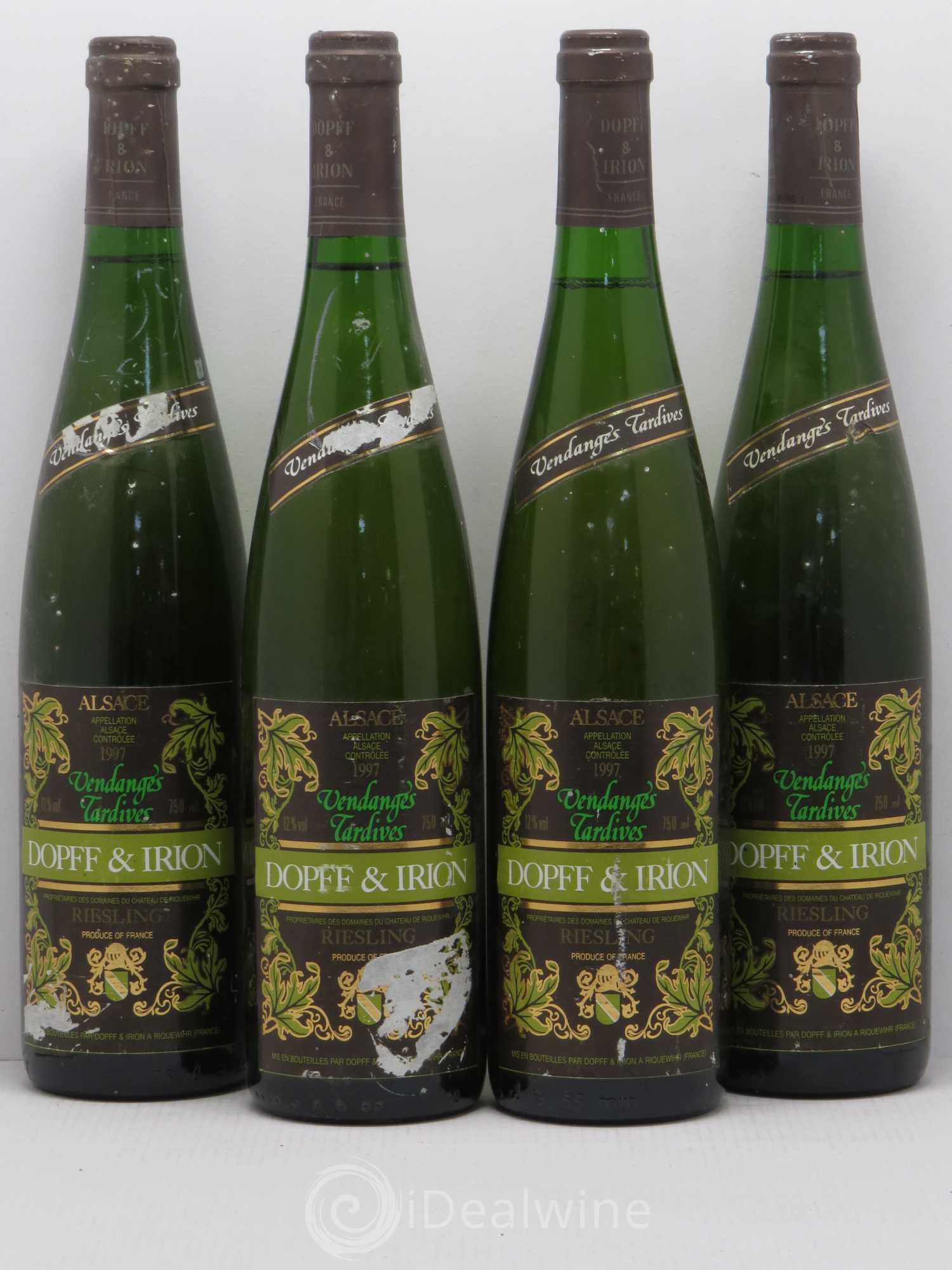 Riesling Vendanges Tardives Dopff Irion 1997 - Posten von 4 Flaschen - 0