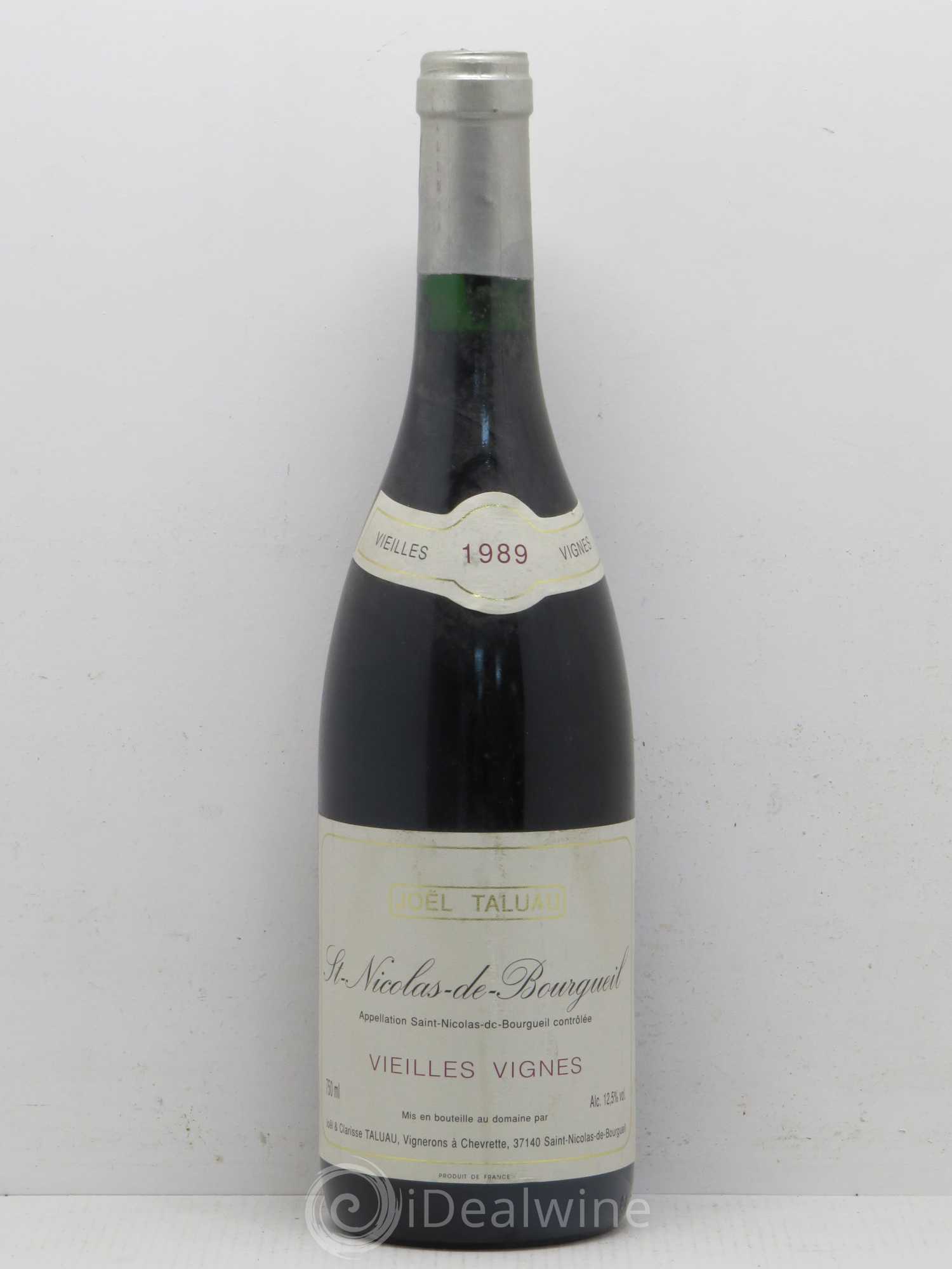 Saint-Nicolas de Bourgueil Vieilles Vignes J. Taluau 1989 - Posten von 1 Flasche - 0