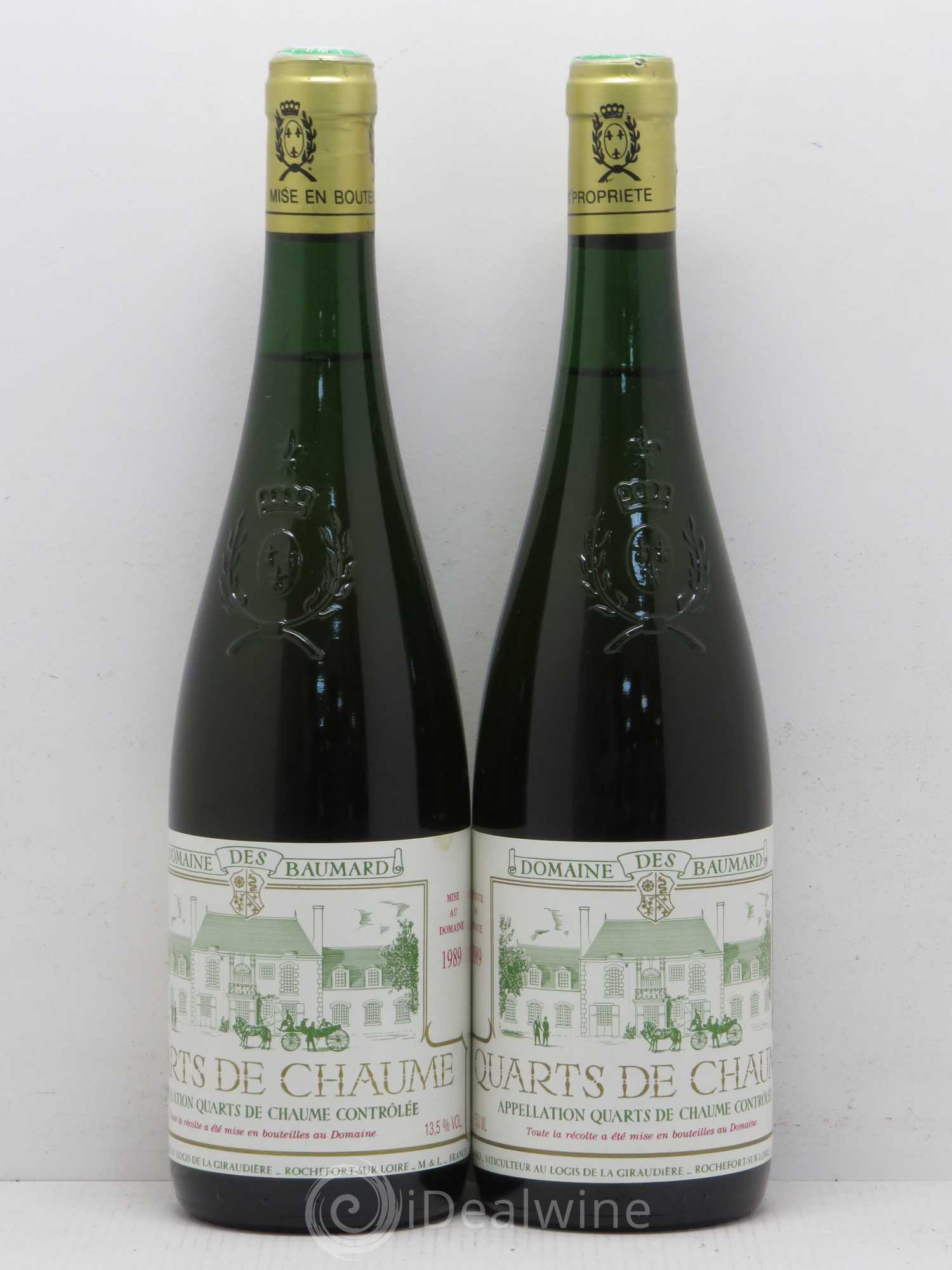 Quarts de Chaume Baumard (Domaine des) 1989 - Lotto di 2 bottiglie - 0