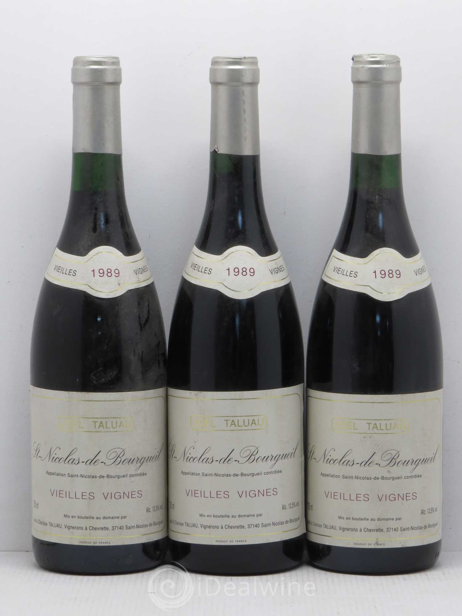 Saint-Nicolas de Bourgueil Vieilles Vignes J. Taluau 1989 - Lot of 6 bottles - 2