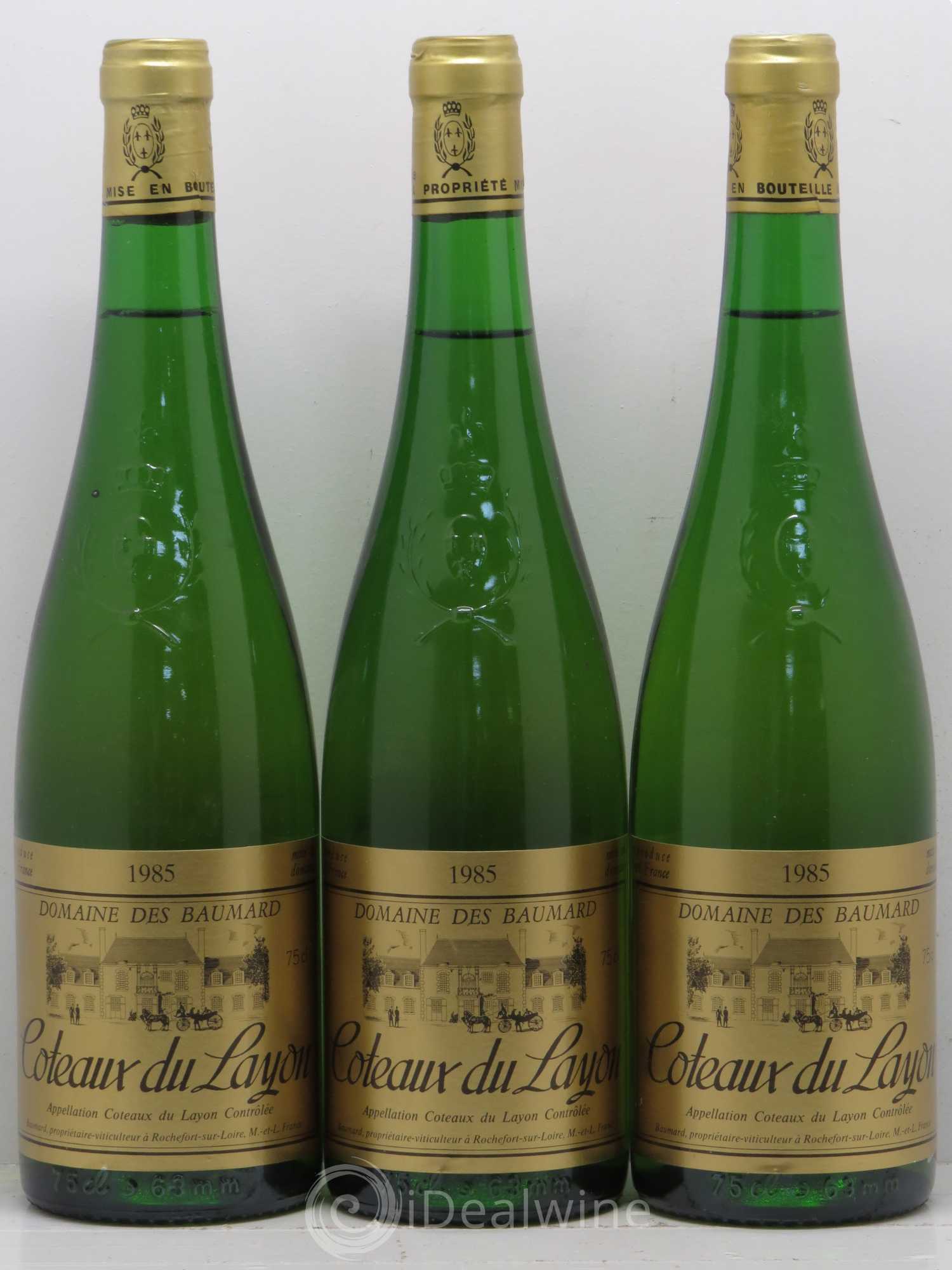 Coteaux du Layon Domaine Des Baumard 1985 - Lotto di 3 bottiglie - 0