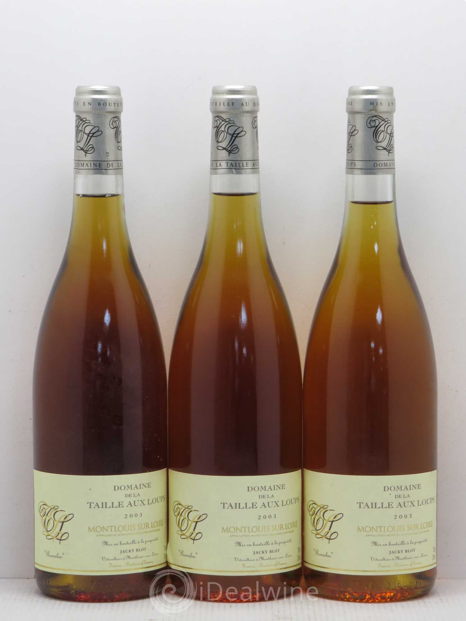 Montlouis-sur-Loire Romulus La Taille aux Loups - Jacky Blot 2003 - Lotto di 6 bottiglie - 2