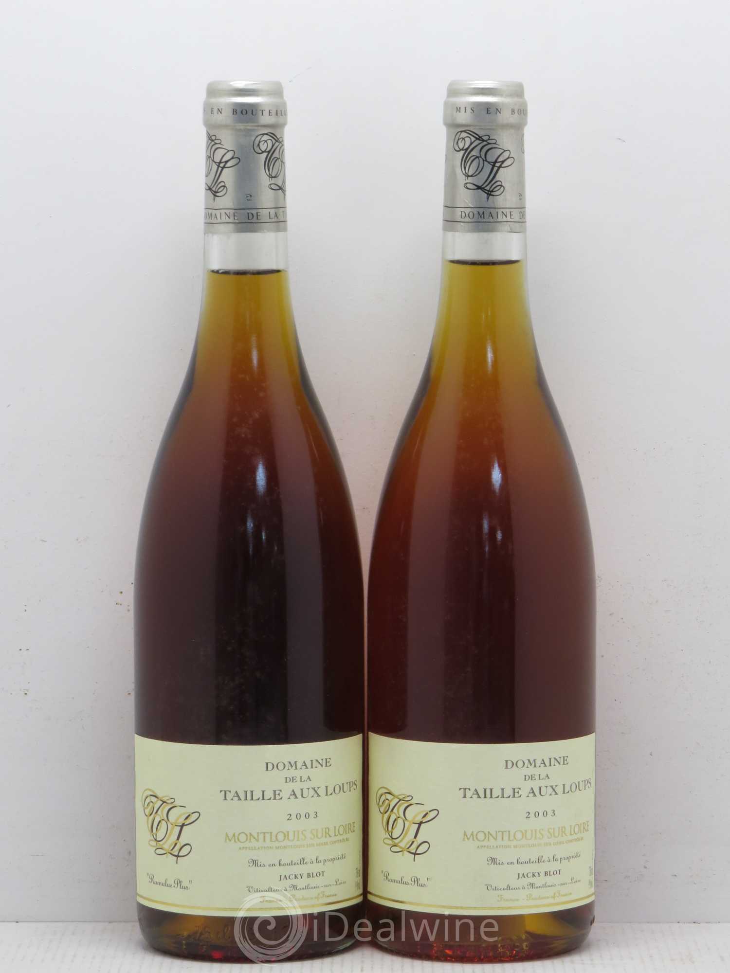 Montlouis-sur-Loire Romulus Plus Domaine De La Taille Aux Loups 2003 - Posten von 2 Flaschen - 0