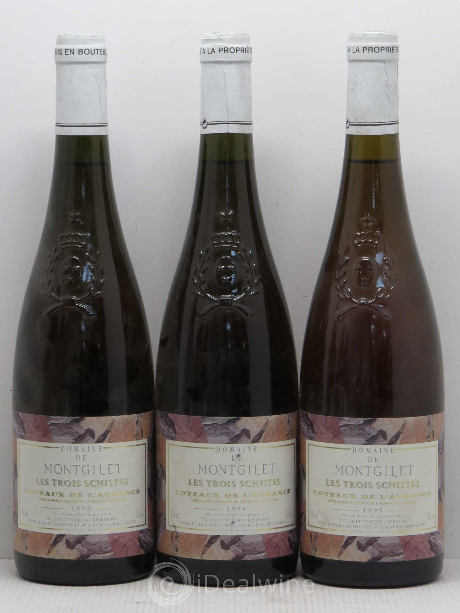 Coteaux de l'Aubance Montgilet (Domaine de) Les Trois Schistes 1995 - Lotto di 6 bottiglie - 1