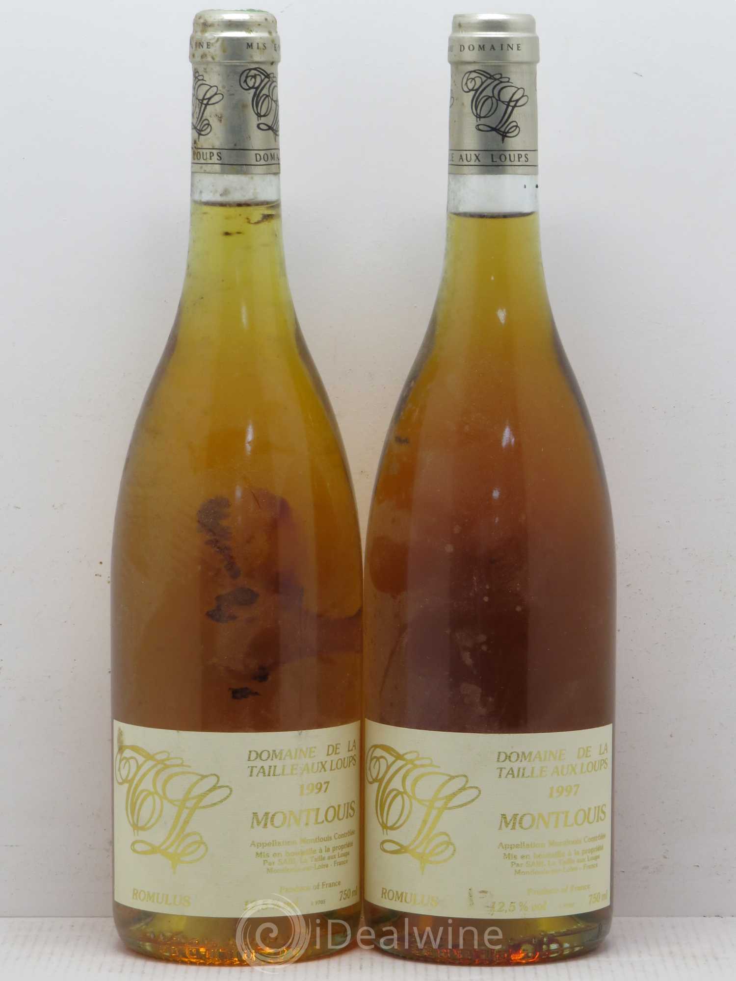 Montlouis-sur-Loire Romulus La Taille aux Loups - Jacky Blot 1997 - Lotto di 2 bottiglie - 0