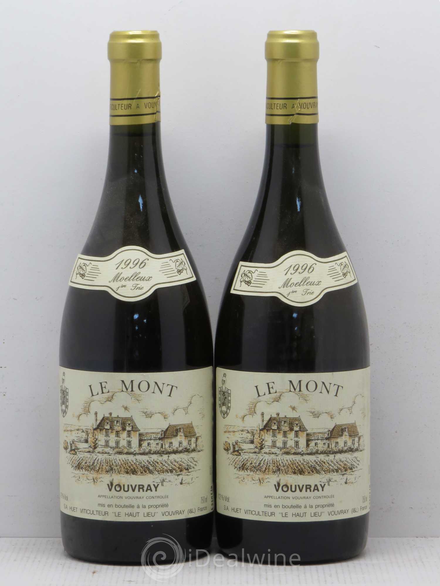 Vouvray Le Mont Moelleux 1ère Trie Domaine Huet 1996 - Lotto di 2 bottiglie - 0