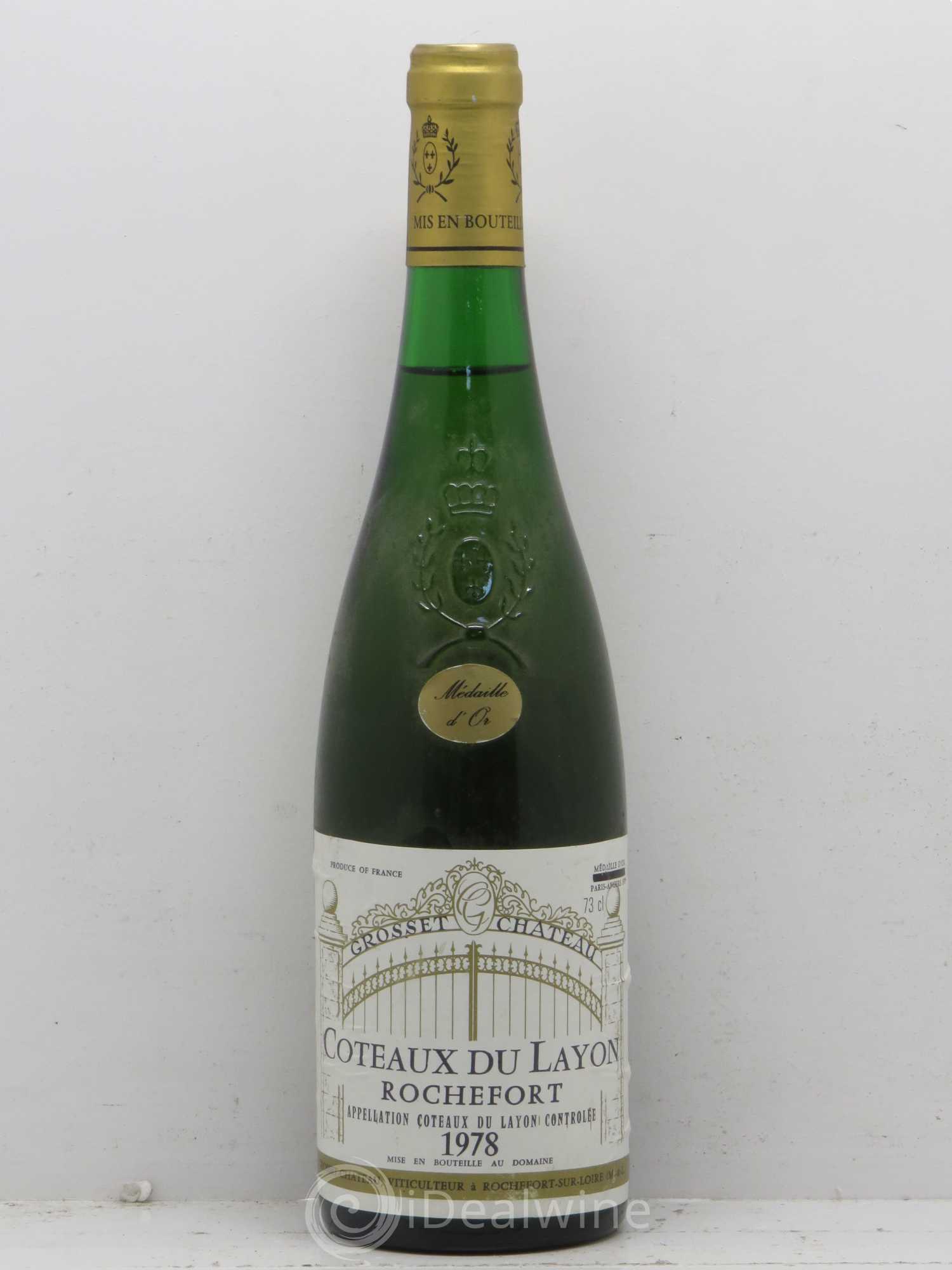 Coteaux du Layon Rochefort Château Grosset 1978 - Posten von 1 Flasche - 0