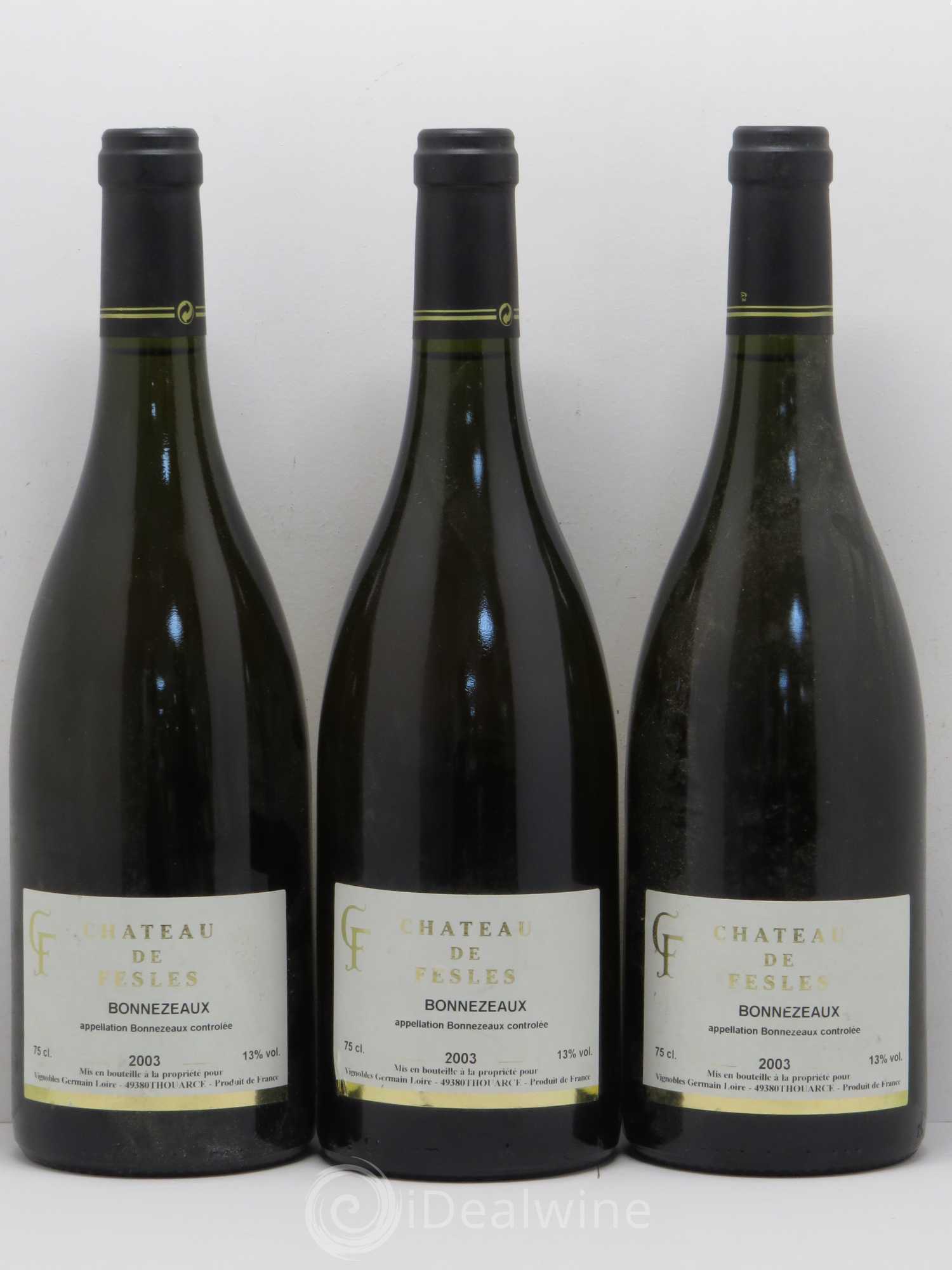 Bonnezeaux Château de Fesles 2003 - Lot de 11 bouteilles - 2