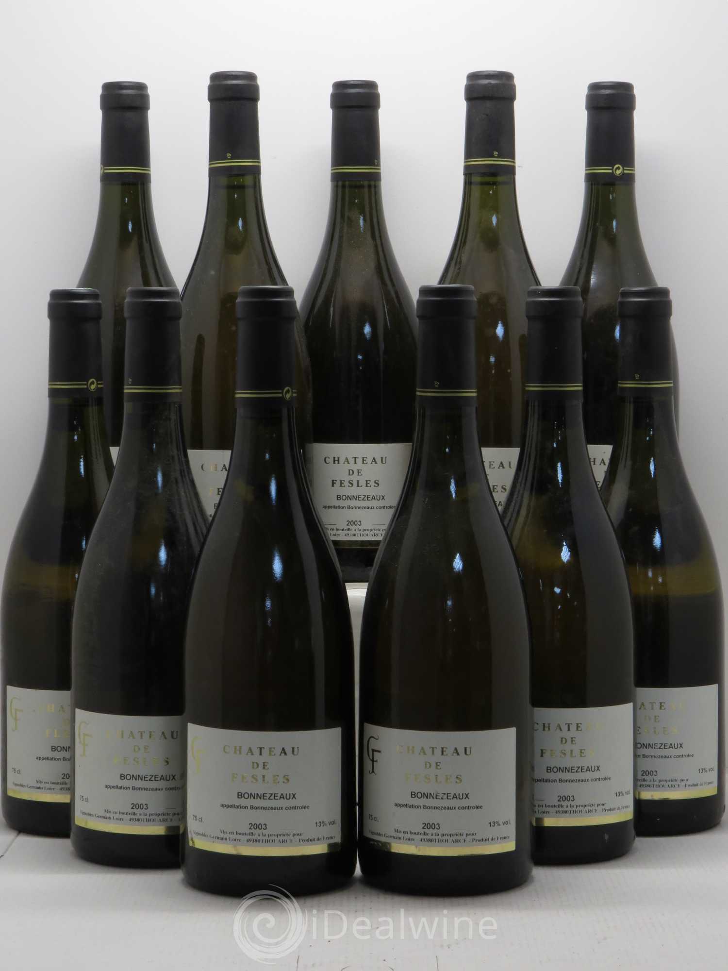 Bonnezeaux Château de Fesles 2003 - Lot de 11 bouteilles - 0