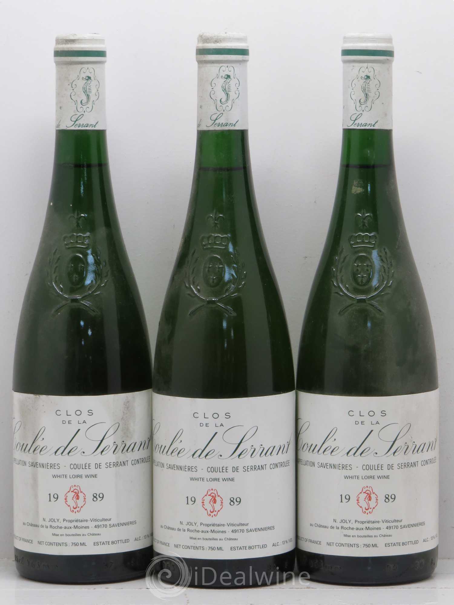 Savennières Clos de la Coulée de Serrant Vignobles de la Coulée de Serrant - Nicolas Joly 1989 - Lot de 6 bouteilles - 2