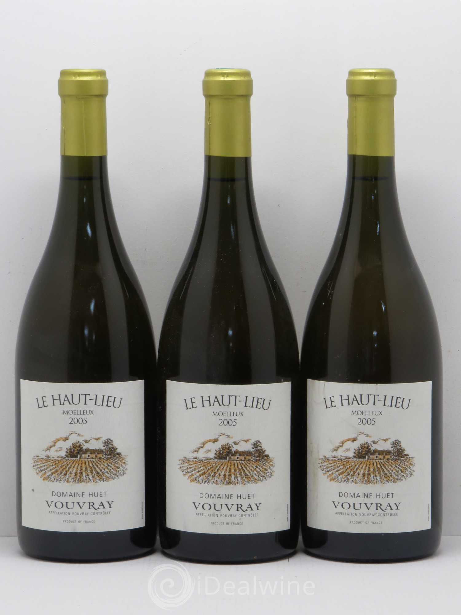 Vouvray Le Haut-Lieu Moelleux Domaine Huet 2005 - Lotto di 3 bottiglie - 0