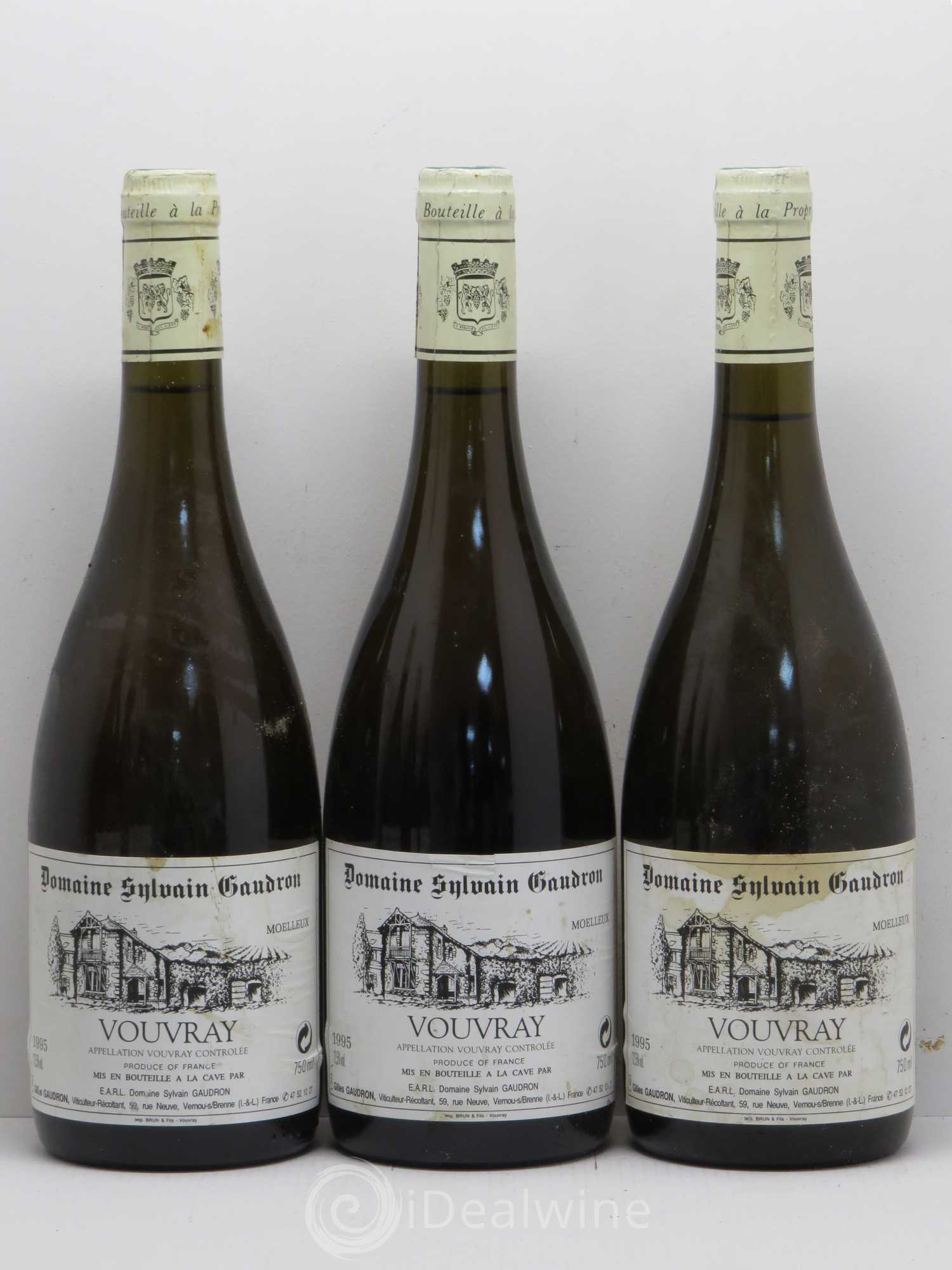 Vouvray Sylvain Gaudron 1995 - Lotto di 6 bottiglie - 1