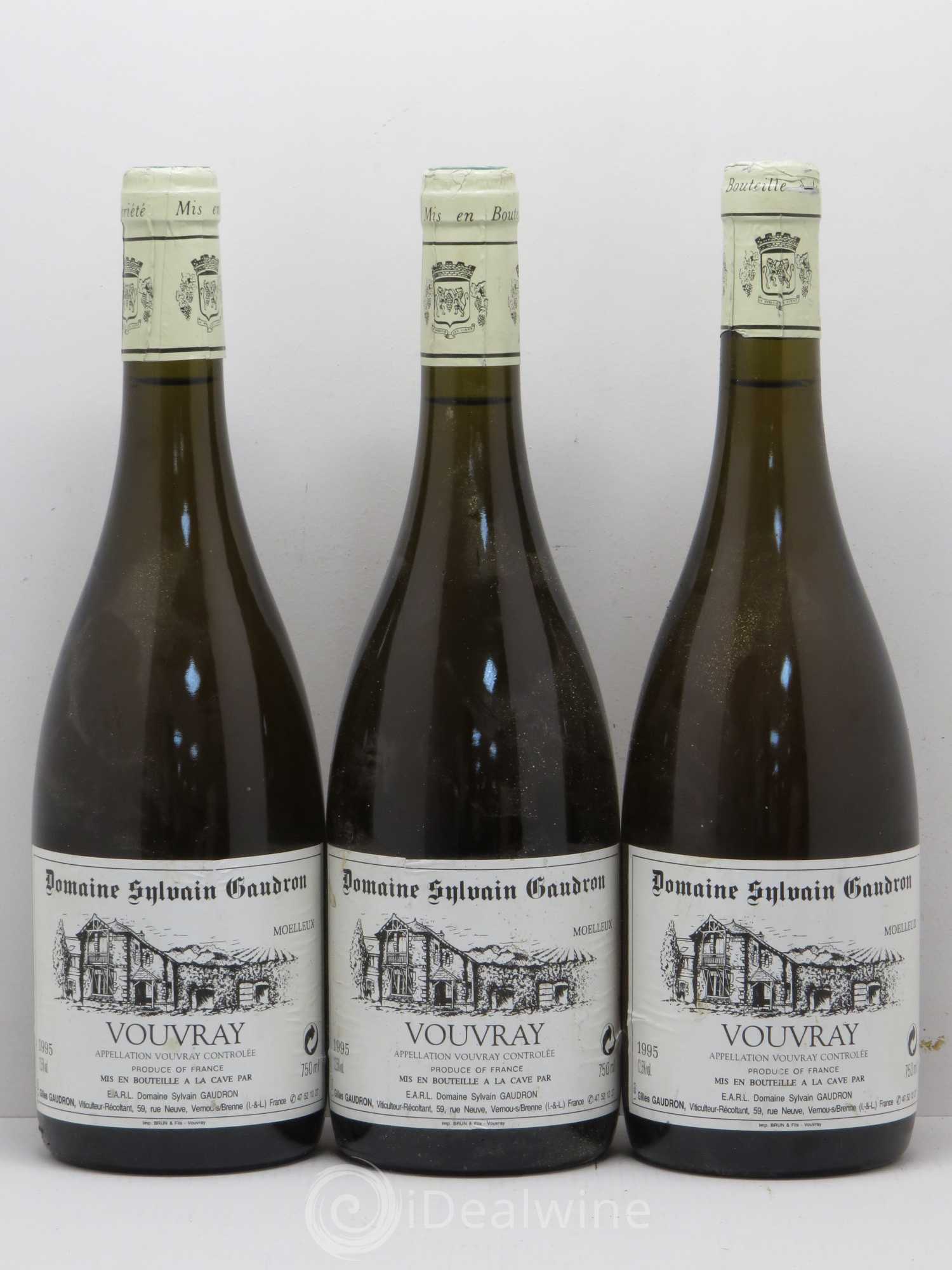 Vouvray Sylvain Gaudron 1995 - Lotto di 6 bottiglie - 2