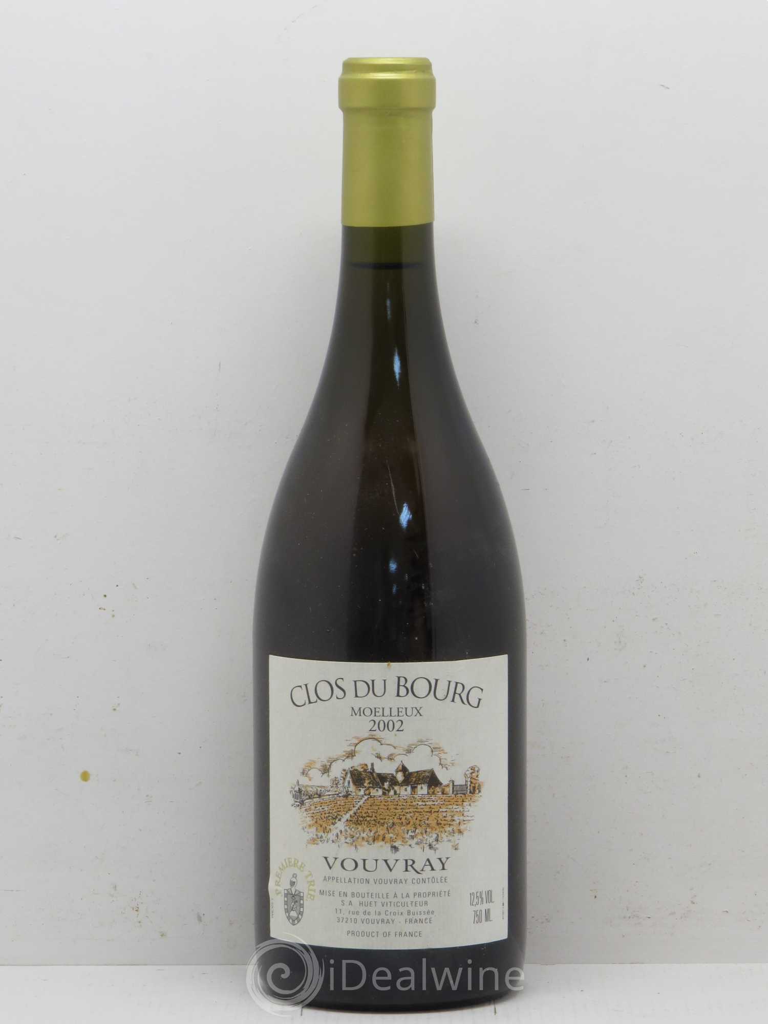Vouvray Clos du Bourg Moelleux 1ère trie Domaine Huet 2002 - Lotto di 1 bottiglia - 0