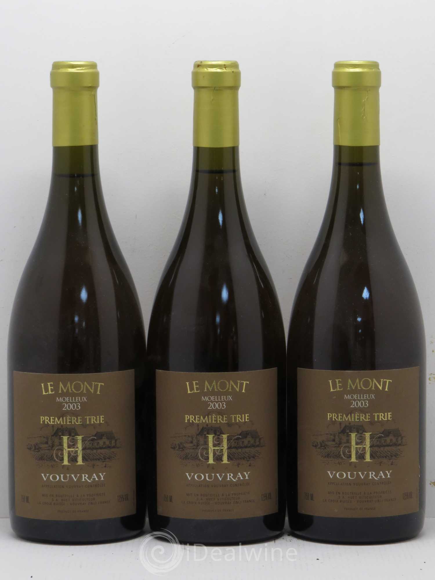 Vouvray Le Mont Moelleux 1ère Trie Domaine Huet 2003 - Lotto di 6 bottiglie - 2