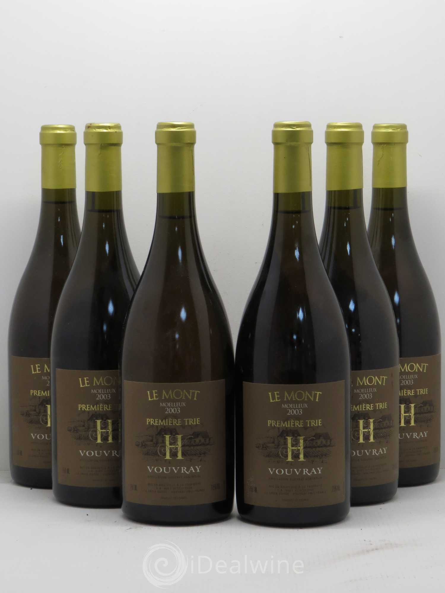 Vouvray Le Mont Moelleux 1ère Trie Domaine Huet 2003 - Lotto di 6 bottiglie - 0