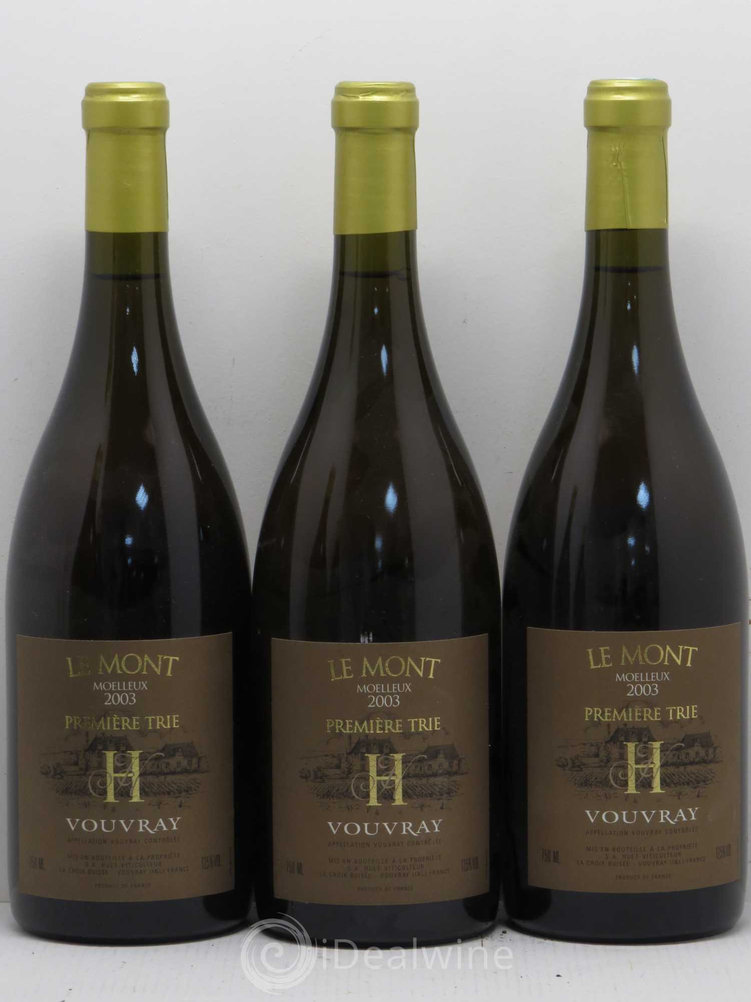 Vouvray Le Mont Moelleux 1ère Trie Domaine Huet 2003 - Lotto di 5 bottiglie - 1