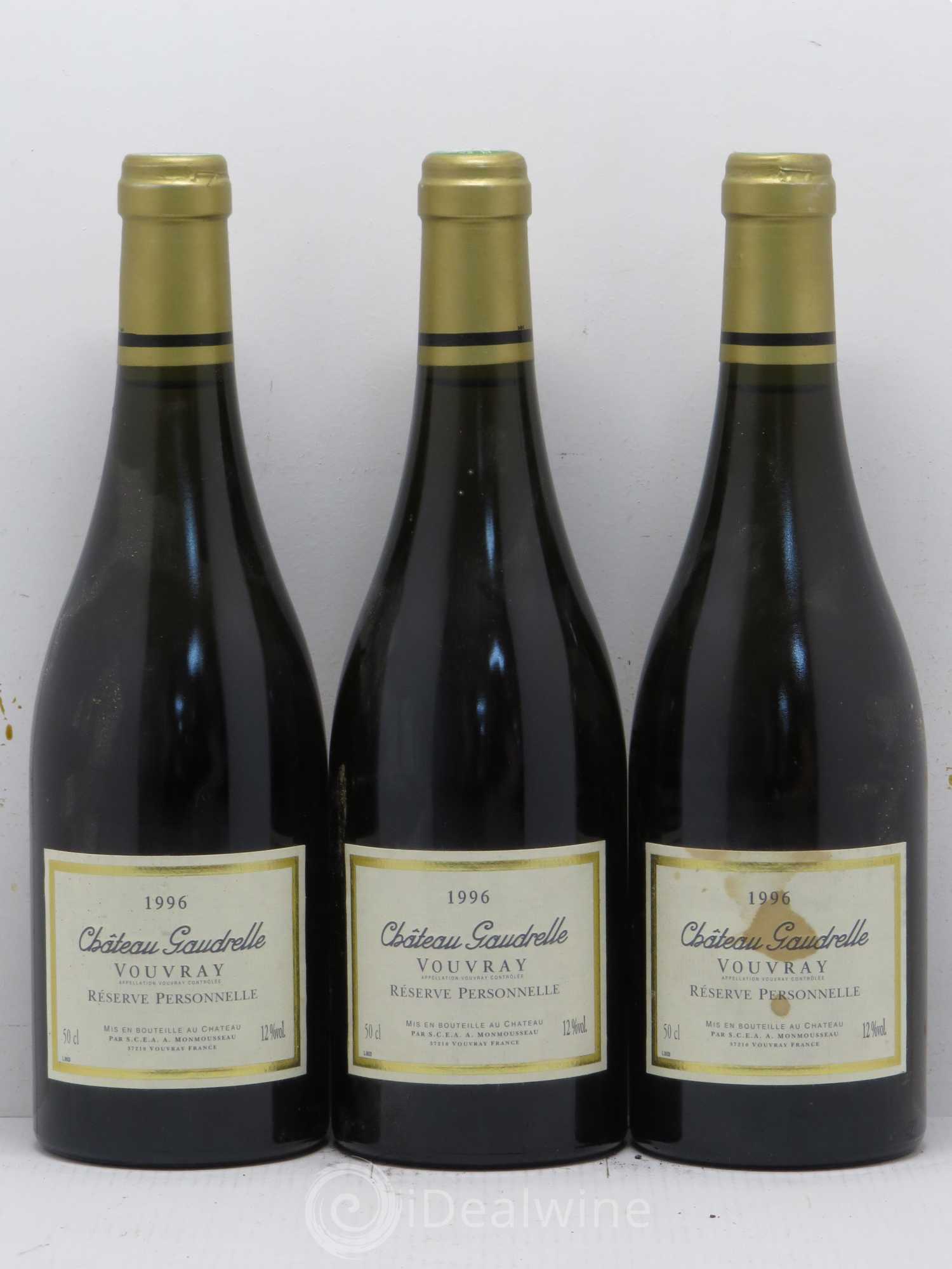 Vouvray Château de Gaudrelle Réserve Personnelle 1996 - Lotto di 6 bottiglie - 2