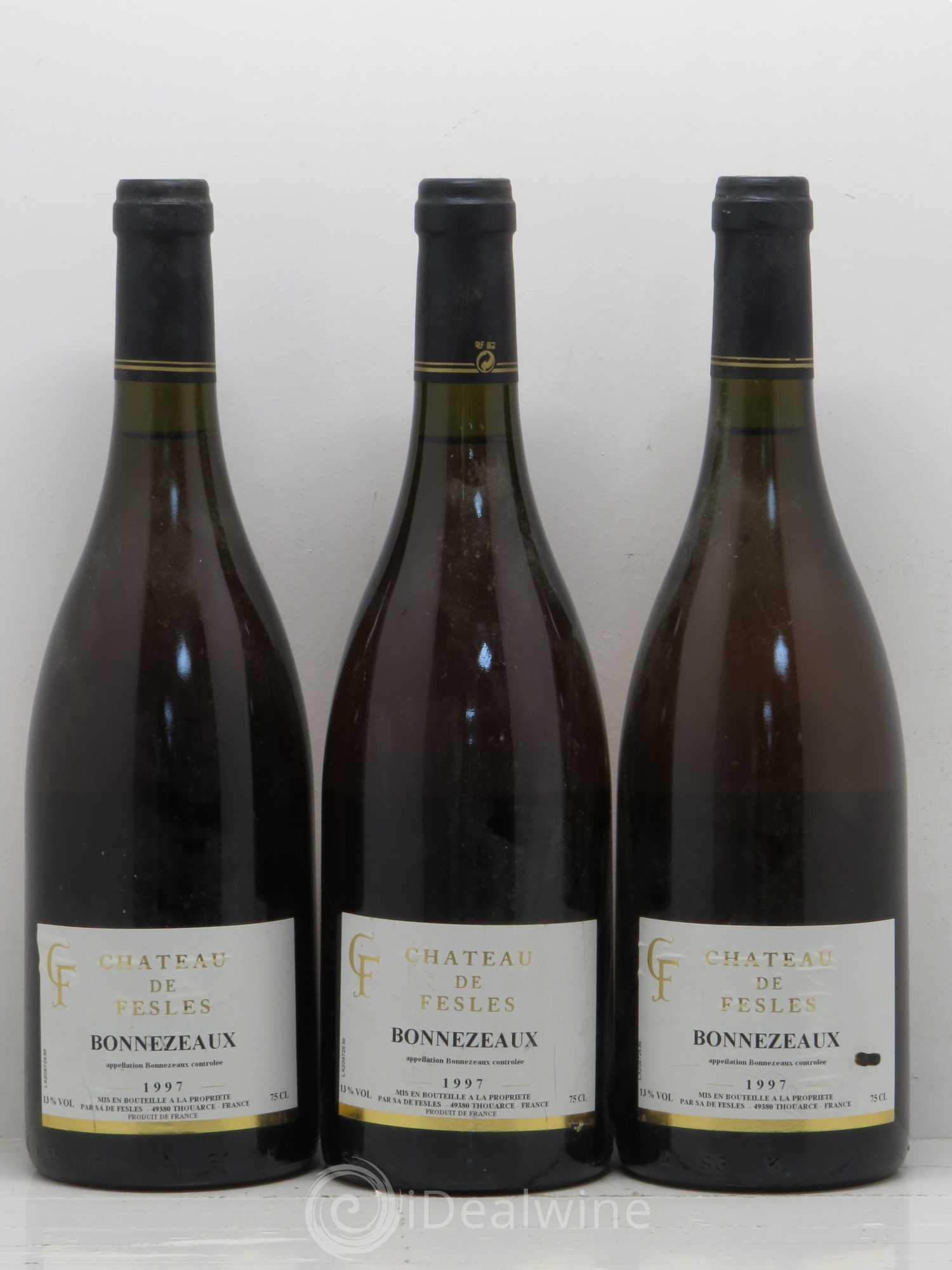 Bonnezeaux Château de Fesles 1997 - Lotto di 3 bottiglie - 0