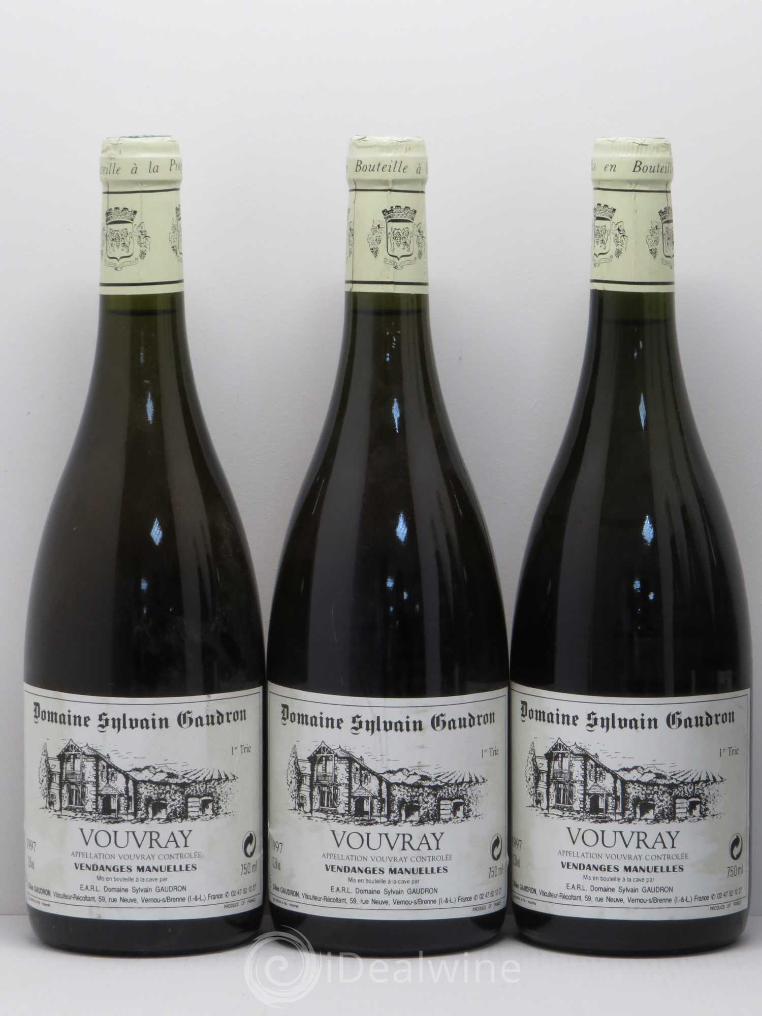 Vouvray Premiere Trie Sylvain Gaudron 1997 - Lotto di 6 bottiglie - 1