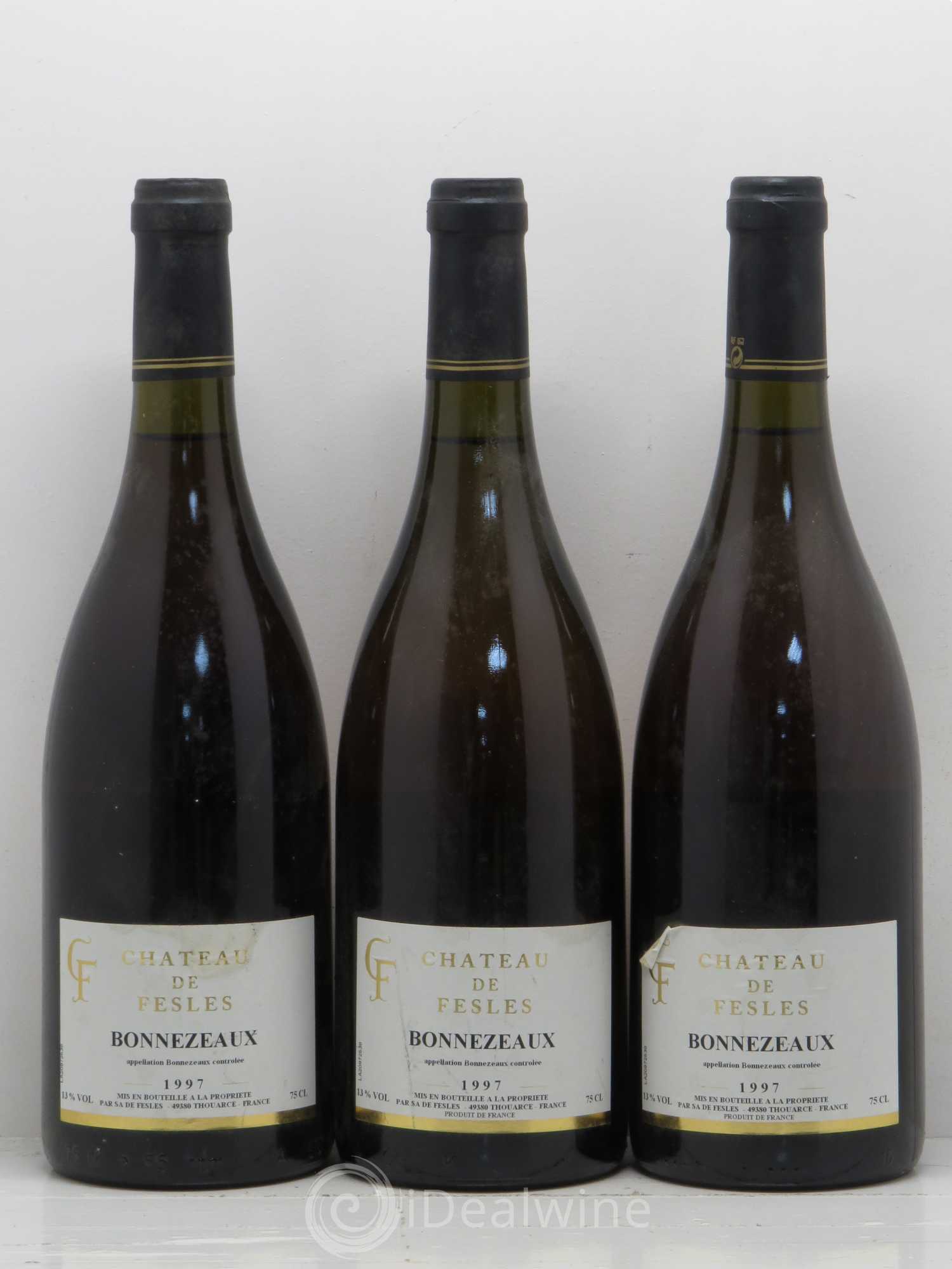 Bonnezeaux Château de Fesles 1997 - Lotto di 3 bottiglie - 0