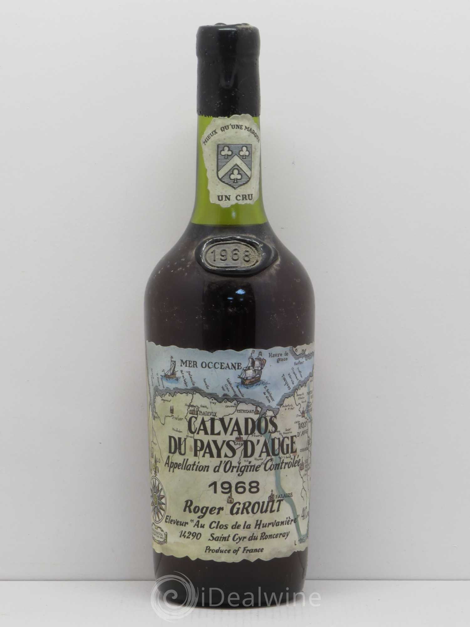 Calvados Du Pays d'Auge Roger Groult 1968 - Lot of 1 bottle - 0